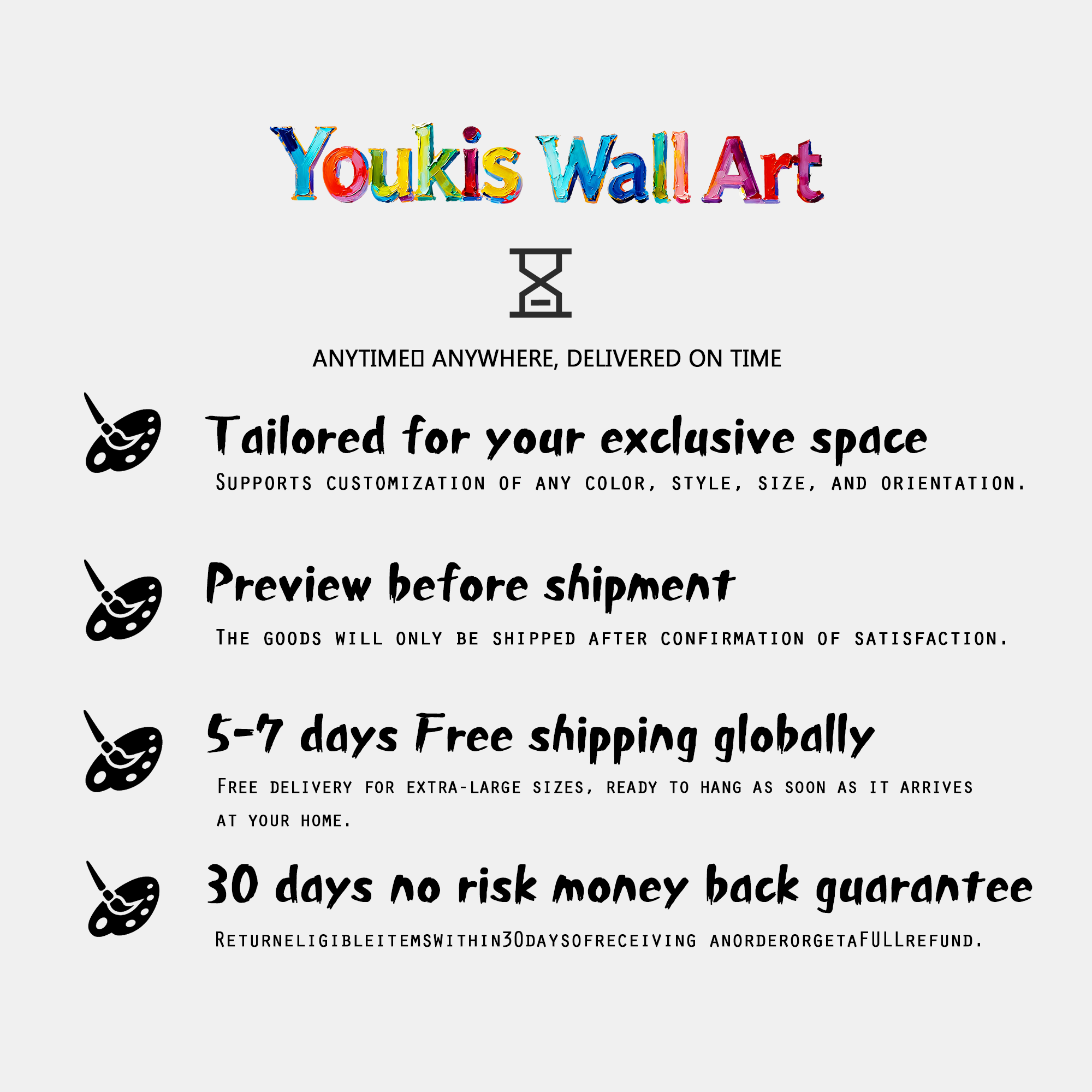 Abstract Canvas Art #YK004