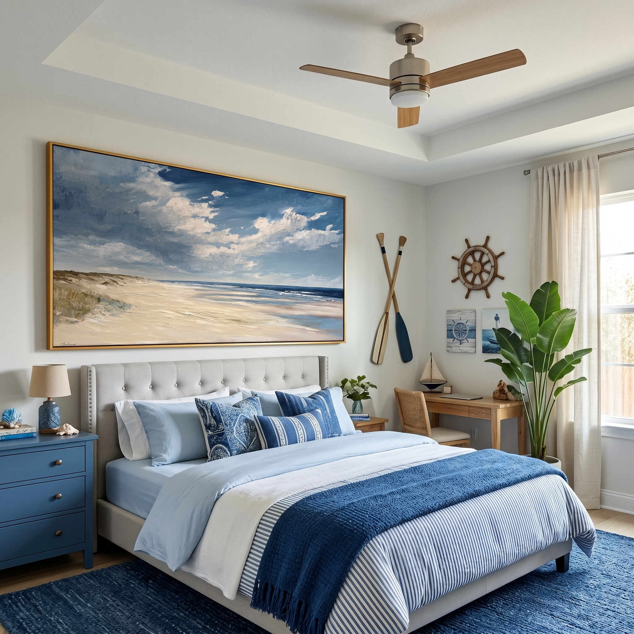 "Endless Serenity" – Impressionist Coastal Seascape Canvas Art | Relaxing Living Room Wall Decor