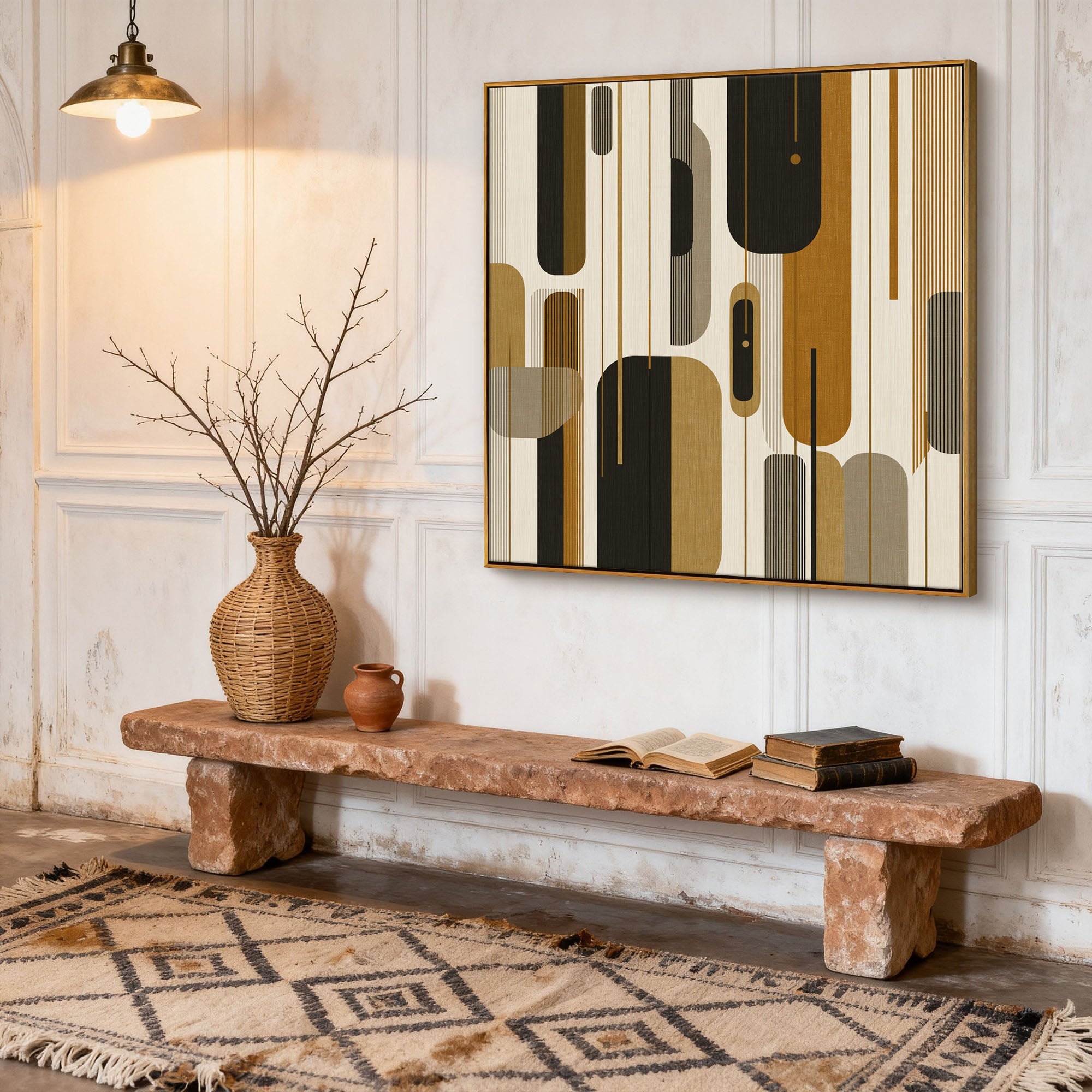 Abstract Canvas Art #YK014