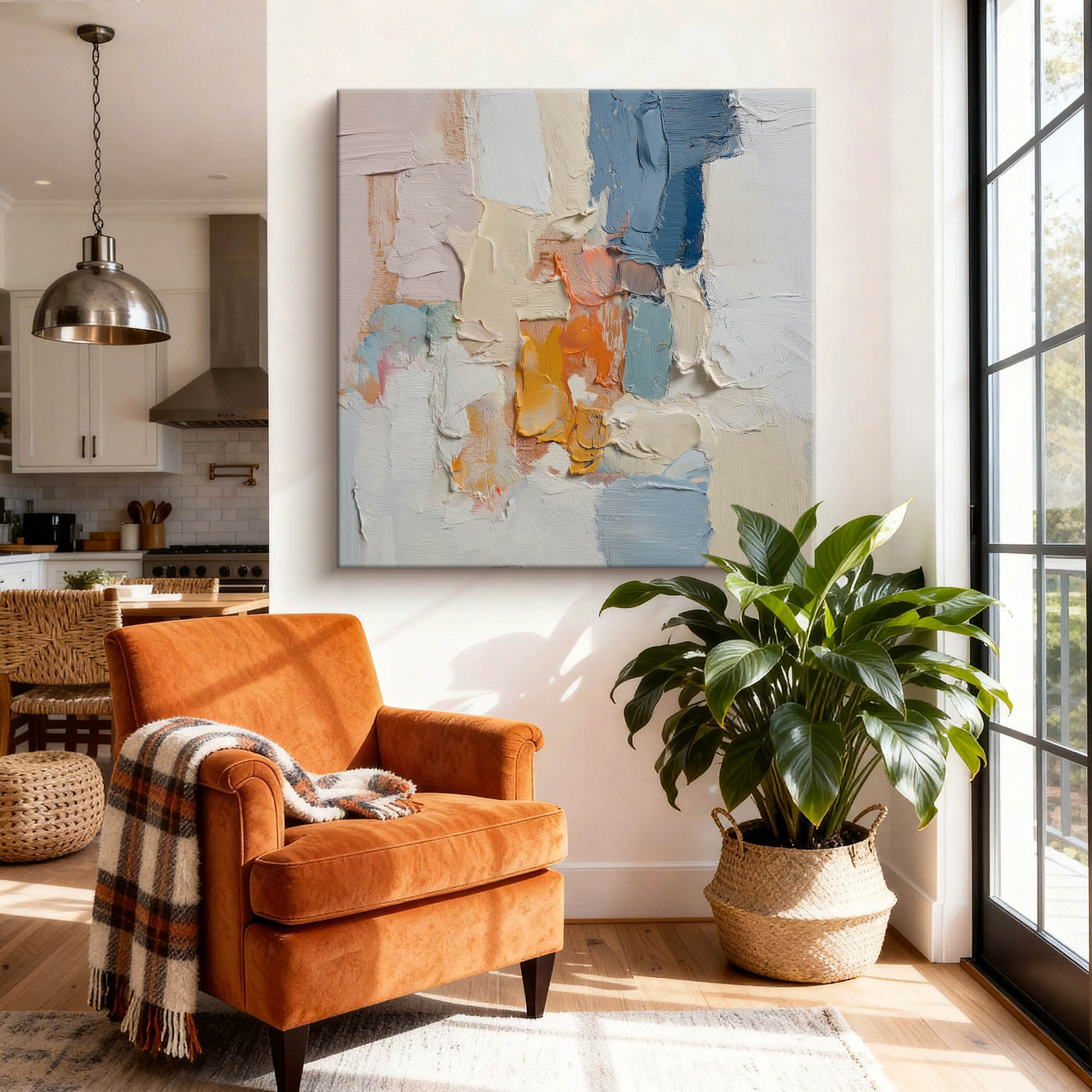 Abstract Canvas Art #YK012