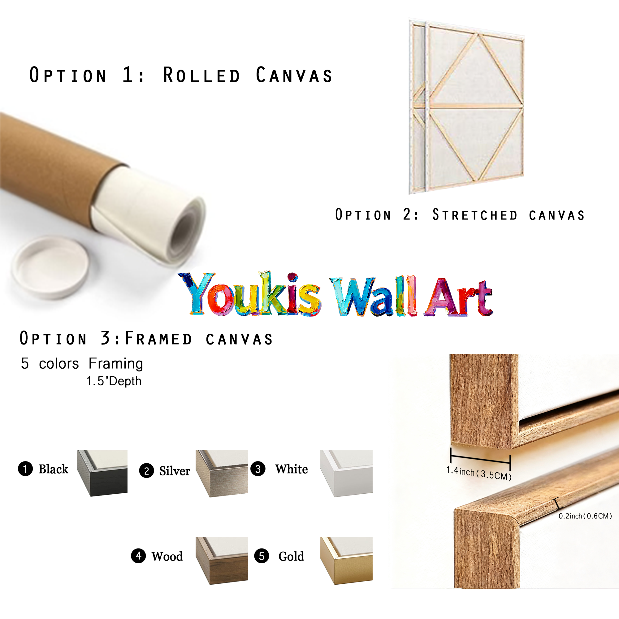 Abstract Canvas Art #YK017