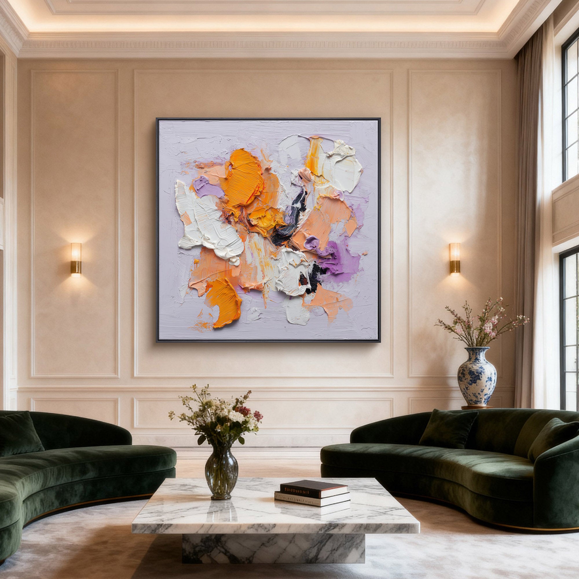 Abstract Canvas Art #YK017