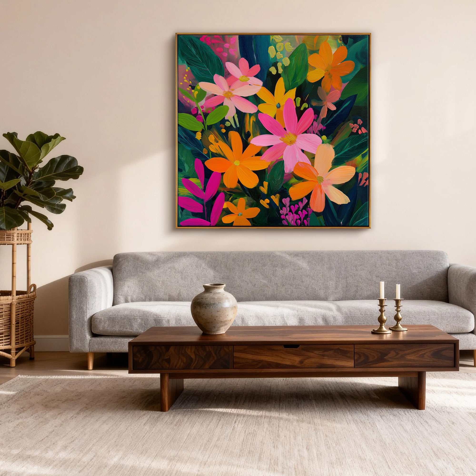 Flower & Tree Art #YK042