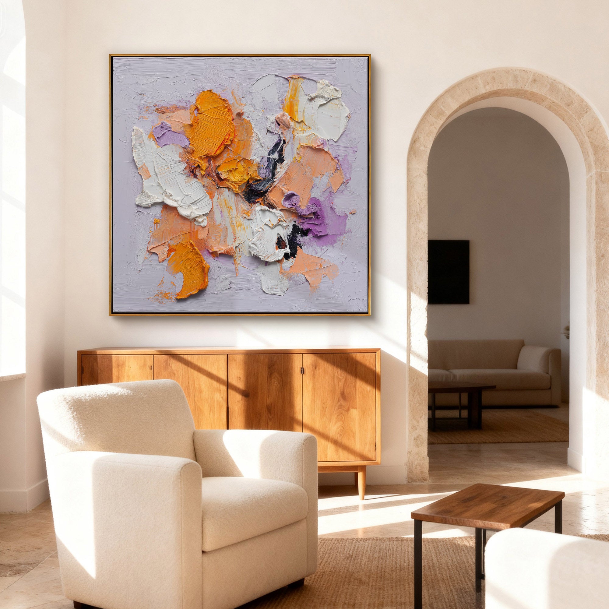 Abstract Canvas Art #YK017