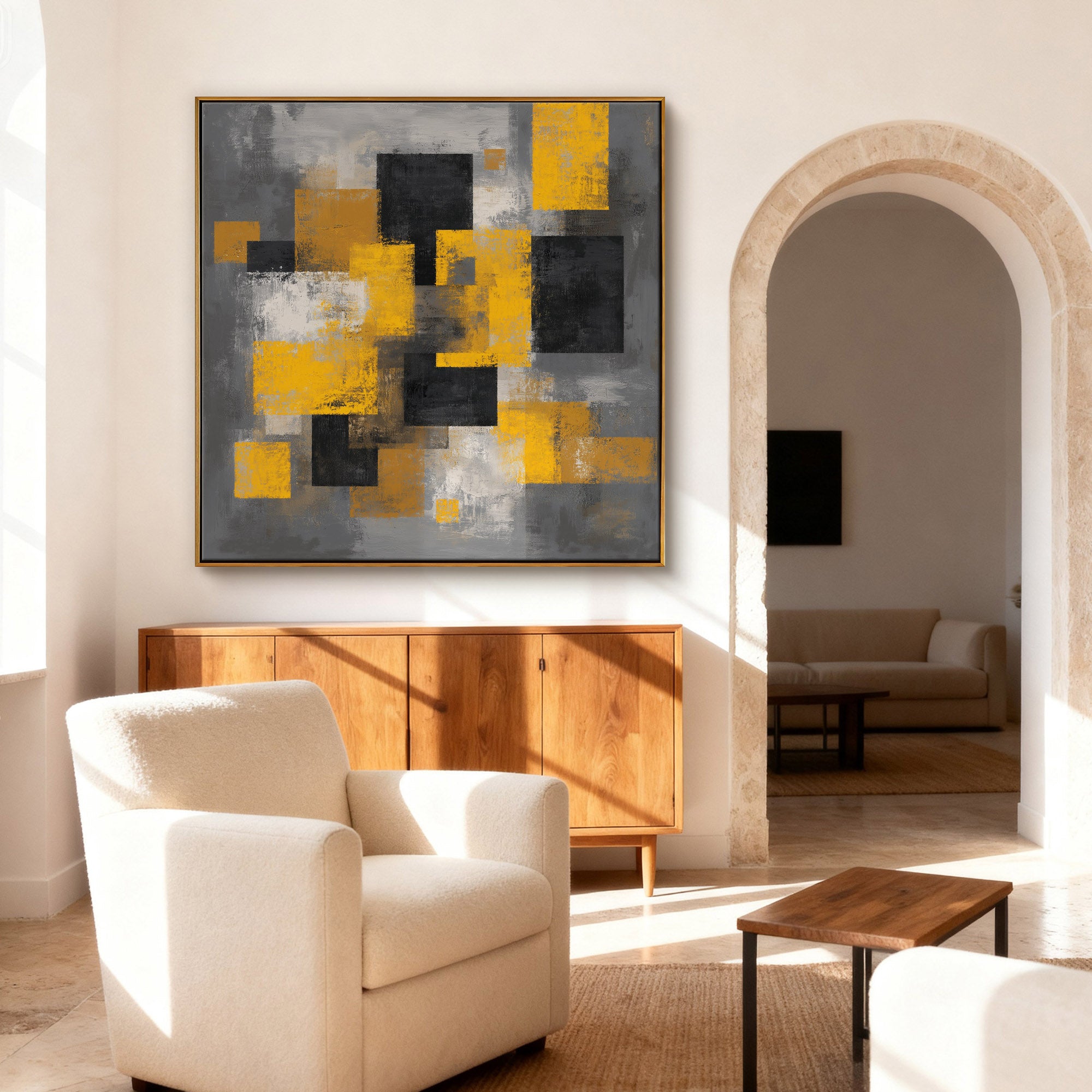 Abstract Canvas Art #YK019