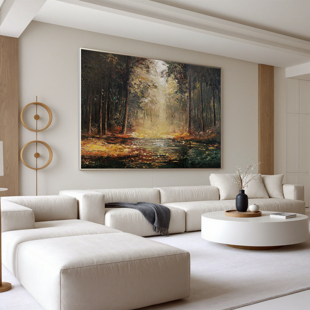 "Mocha Bloom" - 3D Heavy Impasto Botanical | Brown Botanical Art Statement Art