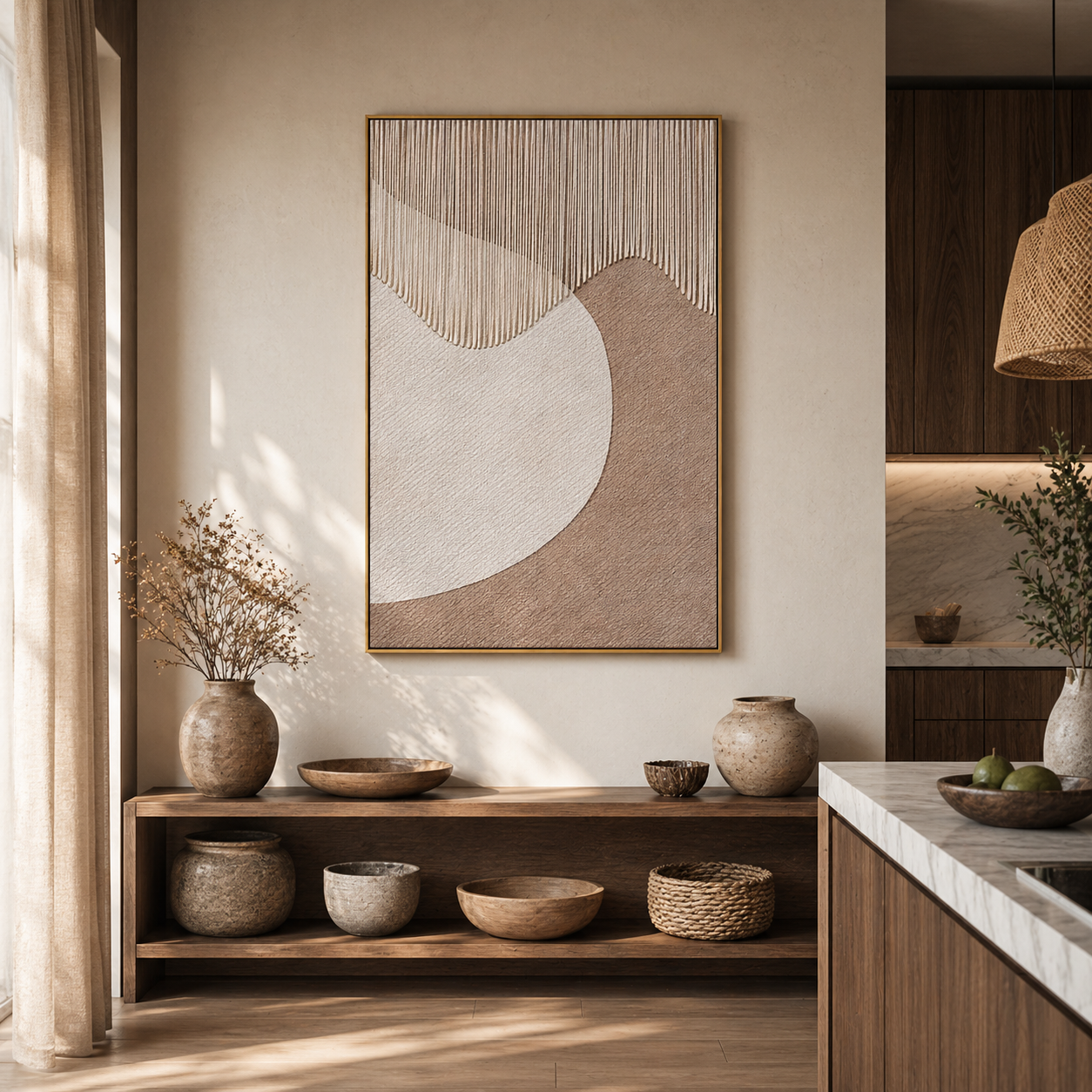 "Aurora Mineral Drift" – Extreme 3D Gilded Heavy Impasto Cascade | Modern Statement Art