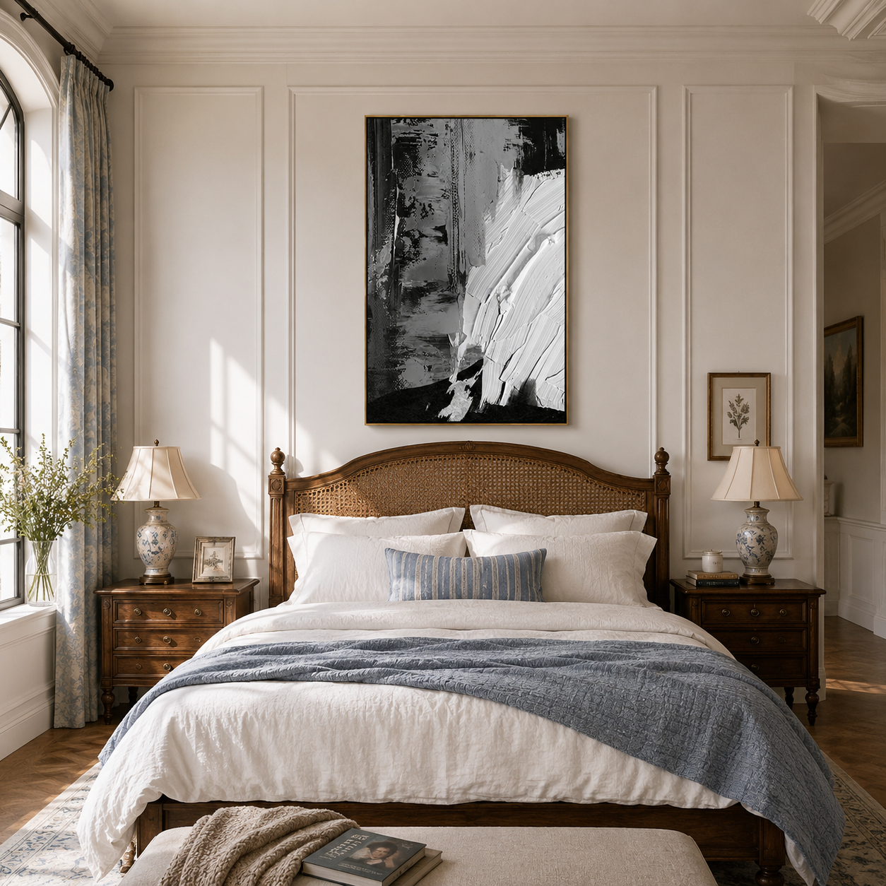 "Urban Tectonic" – 3D Heavy Impasto Monochrome Abstract | Industrial Sculptural Statement Art