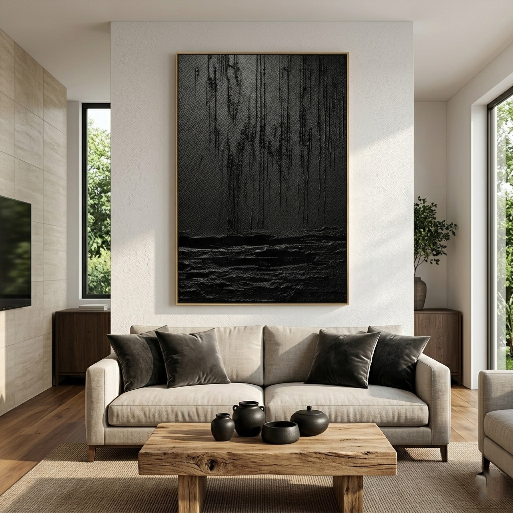"Terra Gateway" – Sculptural Sage & Terracotta Impasto | Organic Modern Statement Art