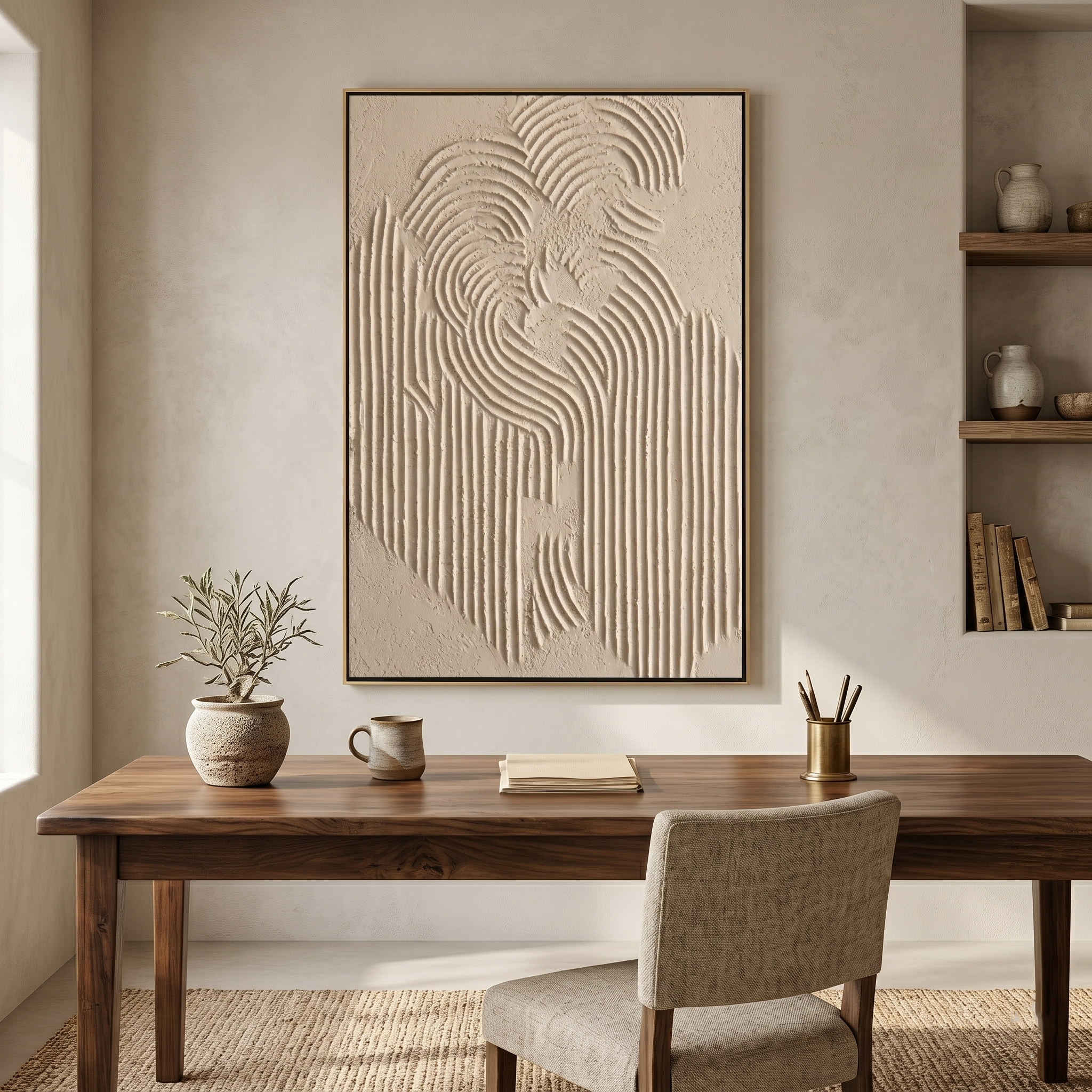 "Obsidian Surge" – Extreme 3D Noir Wave Relief | Modern Statement Art