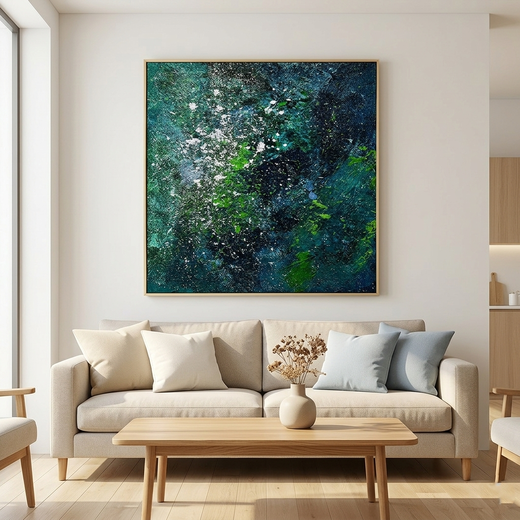 "Mineral Cascade" – Extreme Heavy Impasto 3D Earth & Mineral Abstract | Dynamic Modern Statement Art