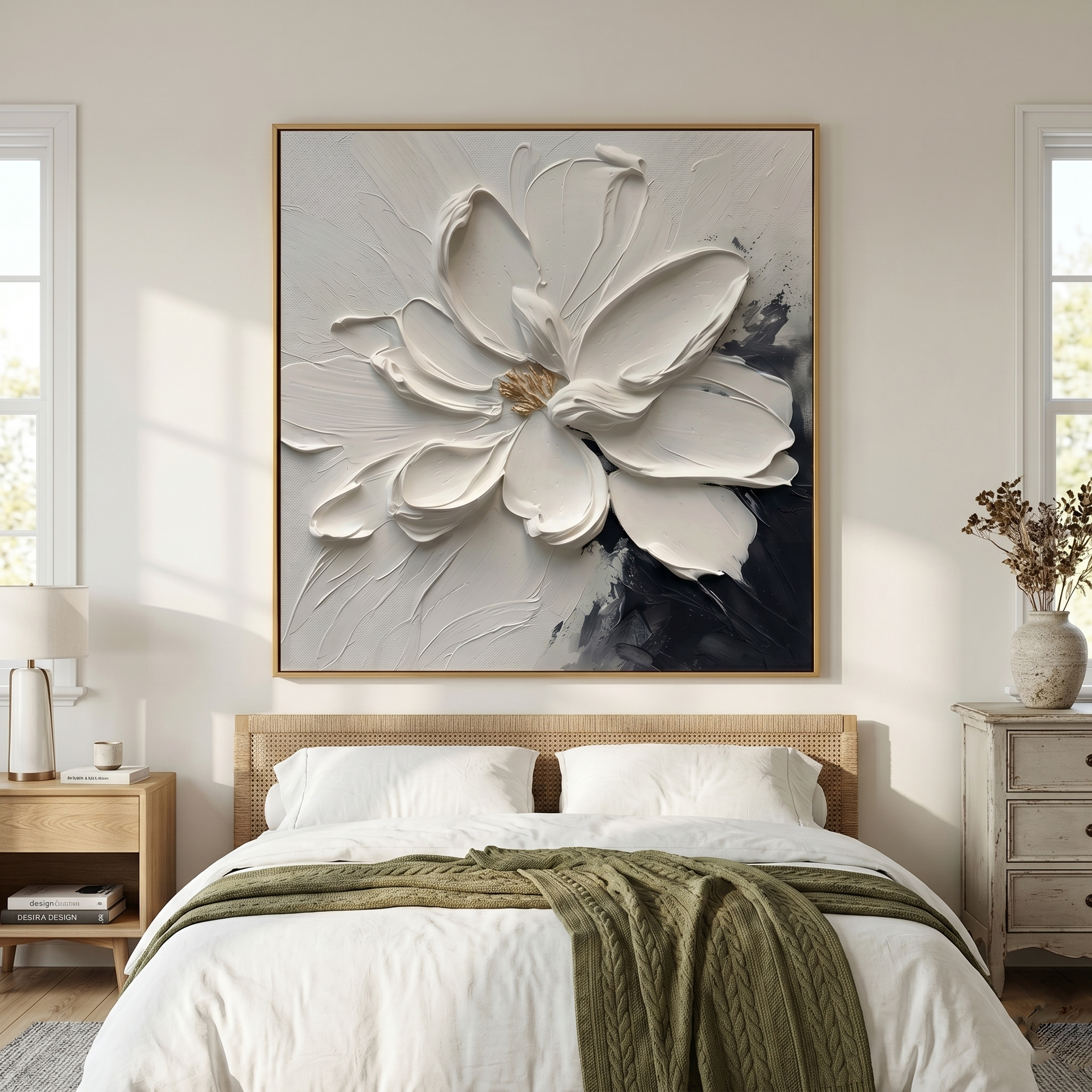 "Grounded Rhythm" – Textured Abstract Totem Column Canvas Art | Modern Entrance Statement Piece