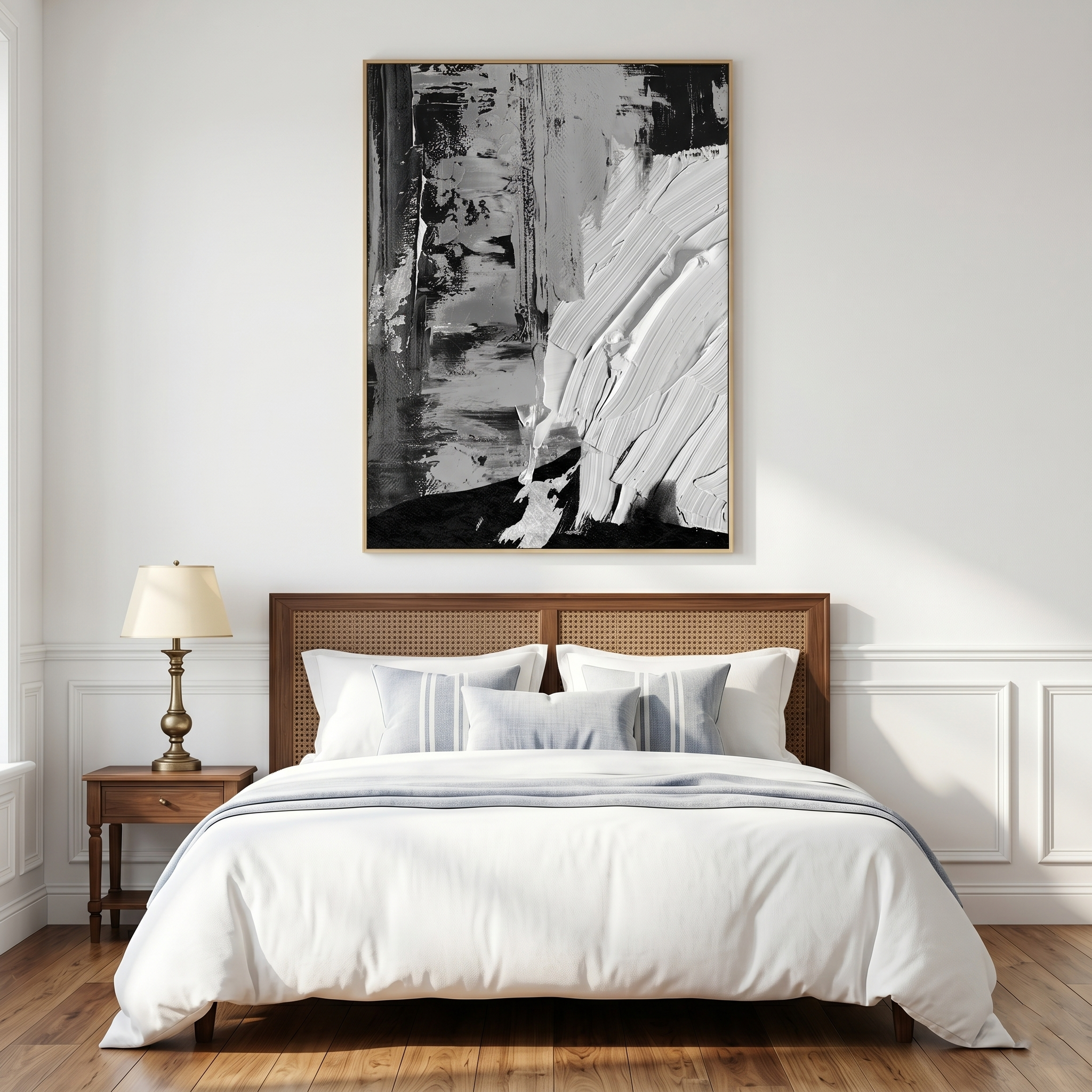 "Urban Tectonic" – 3D Heavy Impasto Monochrome Abstract | Industrial Sculptural Statement Art