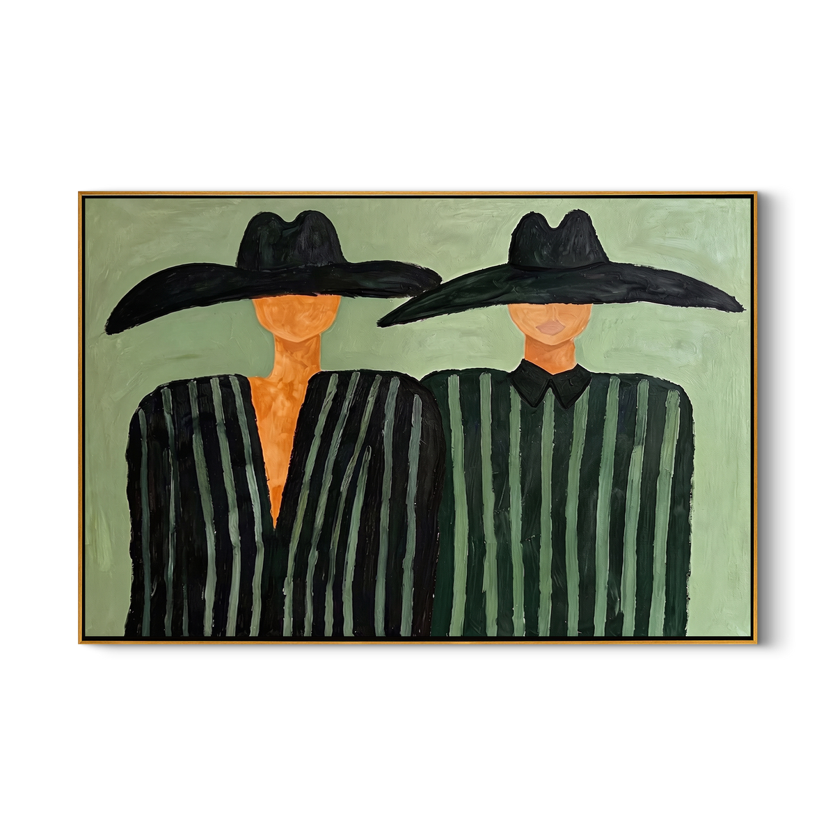 Two Brims Share Green - Vintage Americana wall art image 2