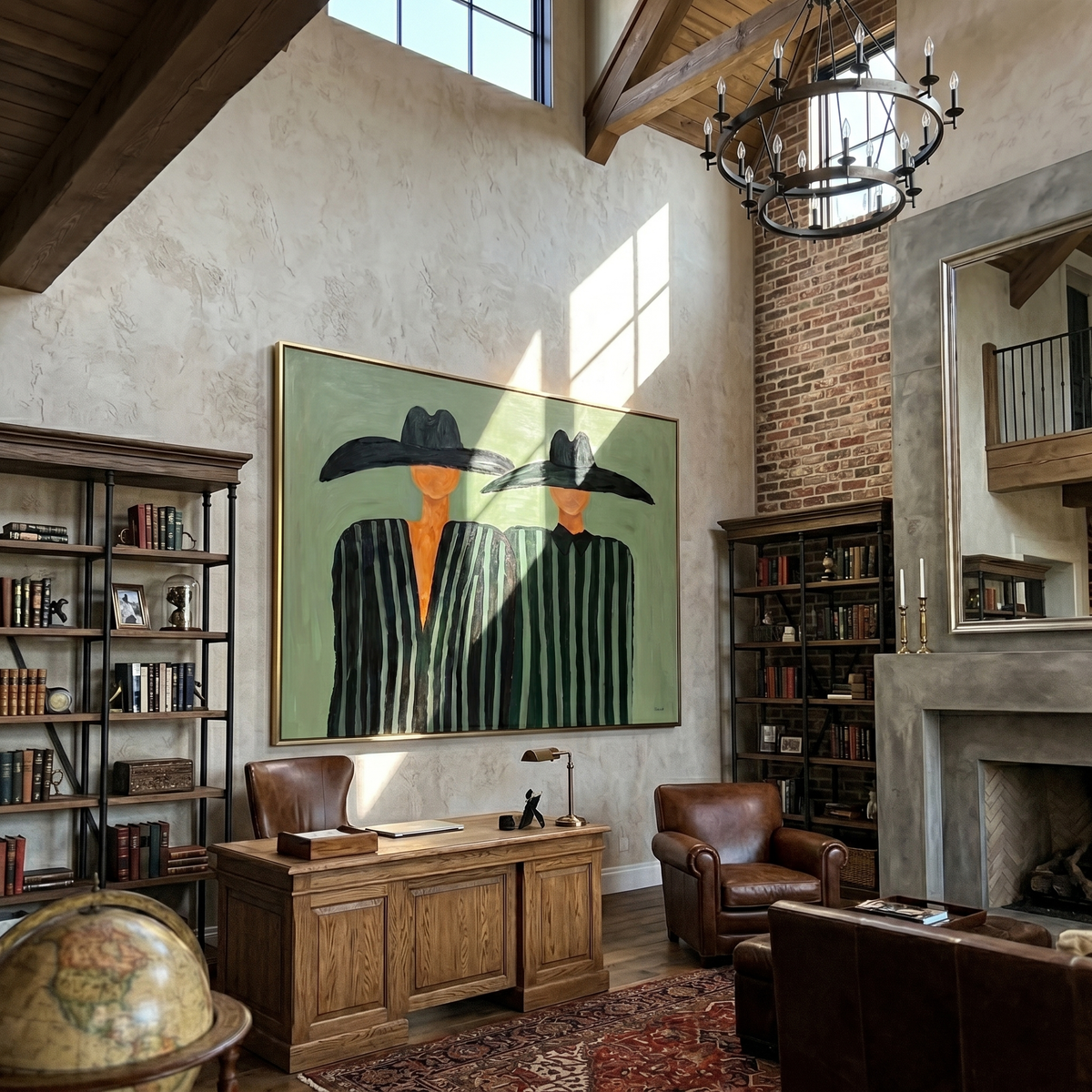 Two Brims Share Green - Vintage Americana wall art image 6