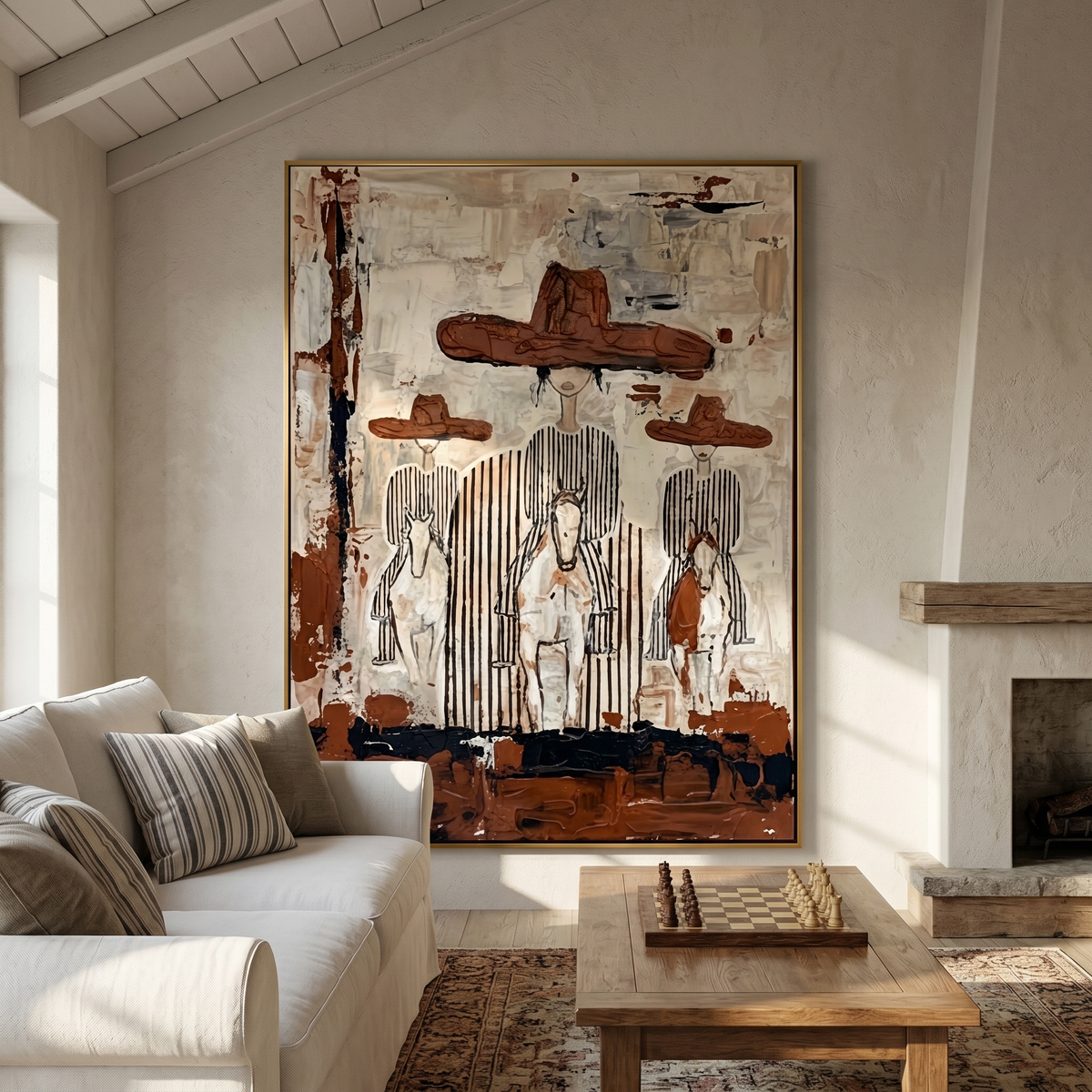 Four Hats Break Through - Vintage Americana wall art image 5