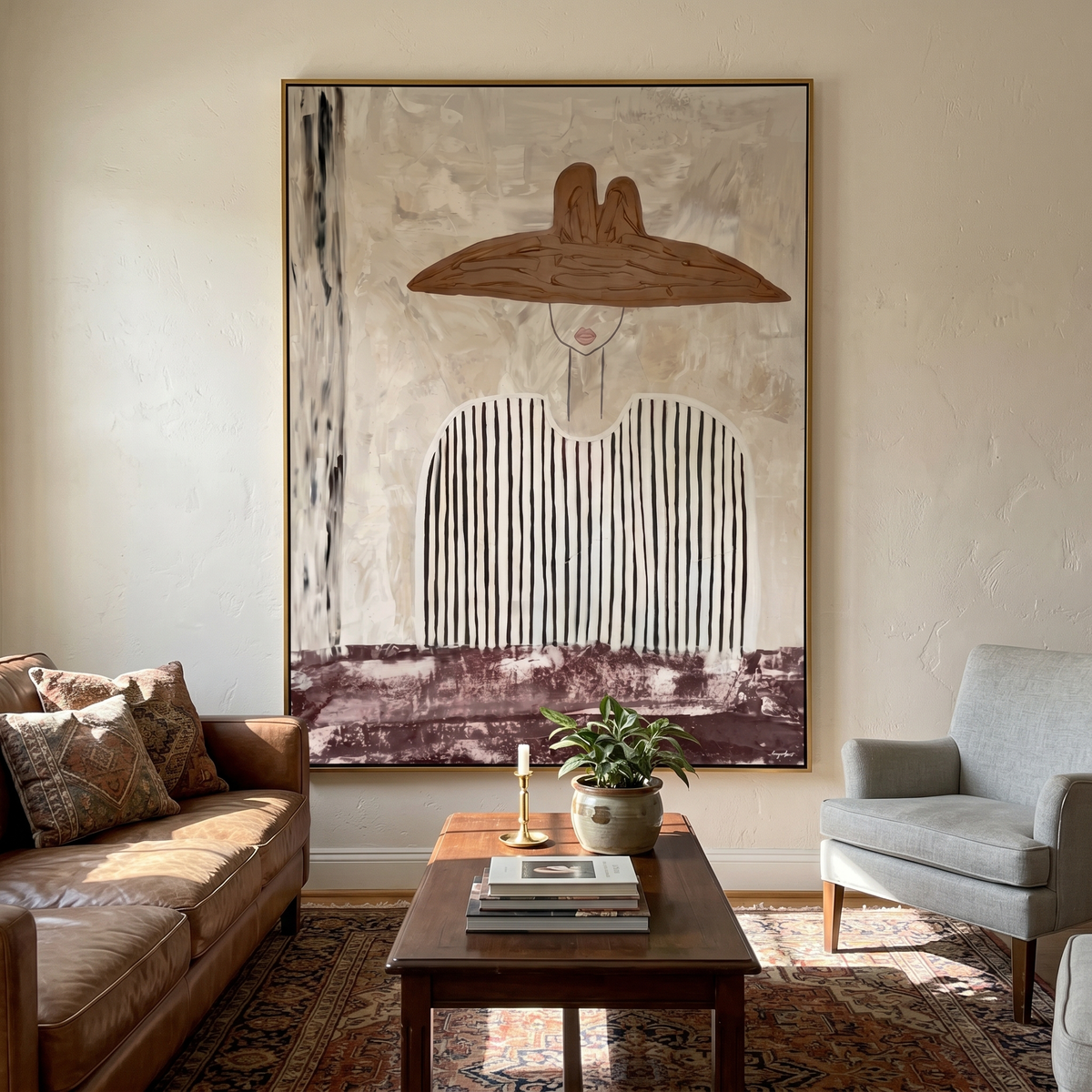 Stripes Carry a Saddle - Vintage Americana wall art image 3