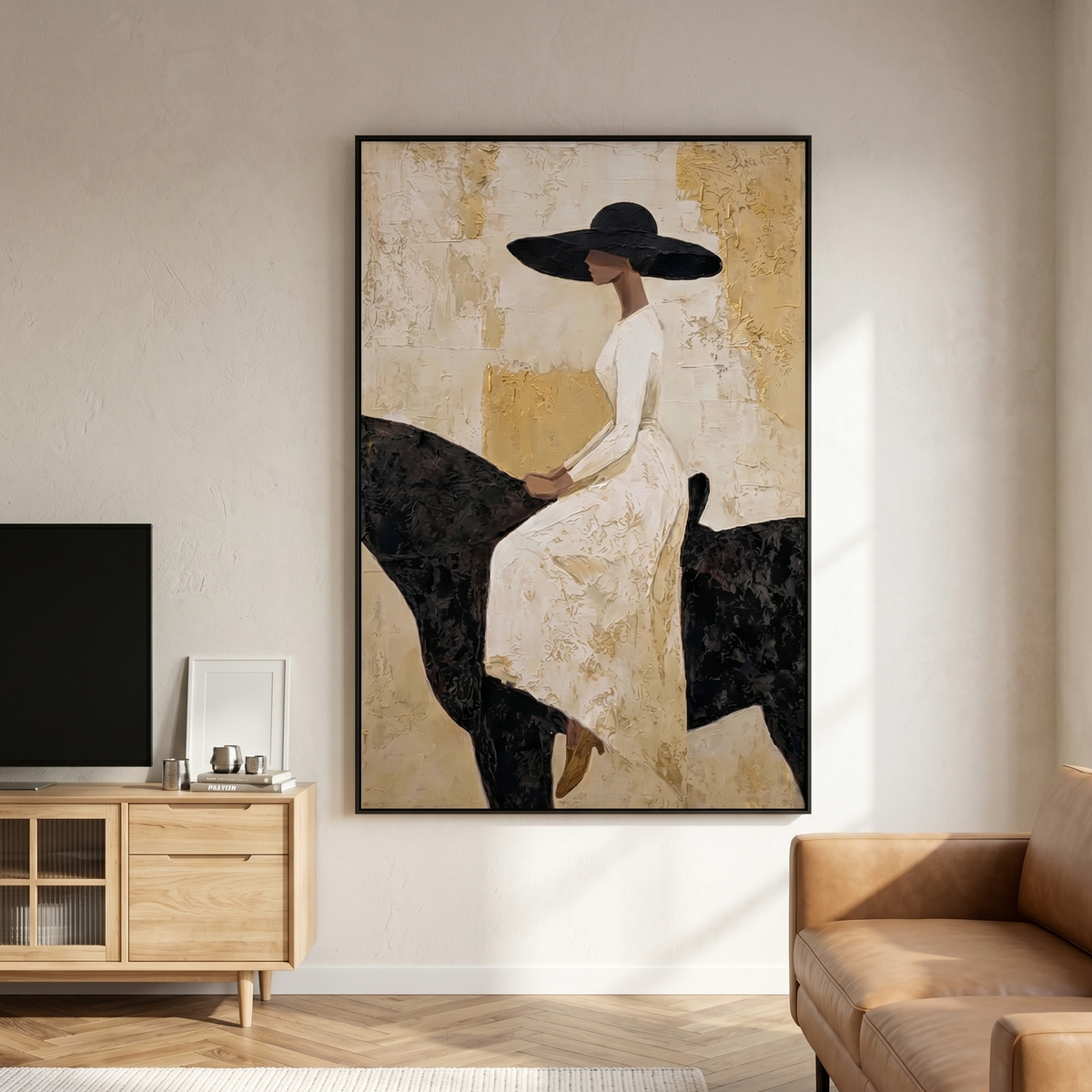 White Dress Rests Darkly - Vintage Americana wall art image 5