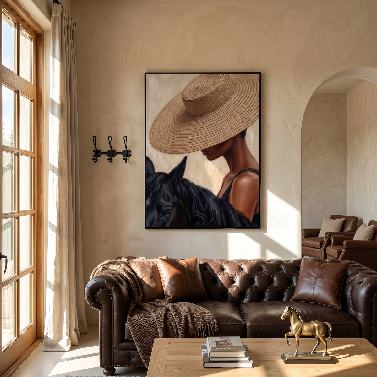 Straw Brim Touches Midnight - Vintage Americana wall art image 6