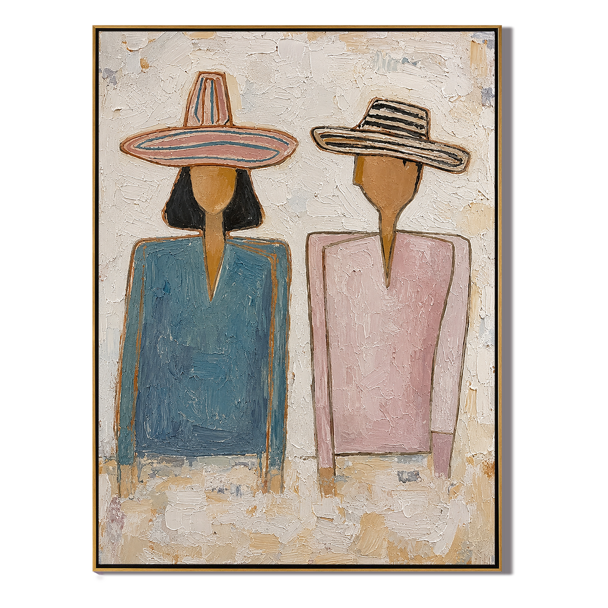 Blue and Blush Stand - Vintage Americana wall art image 2