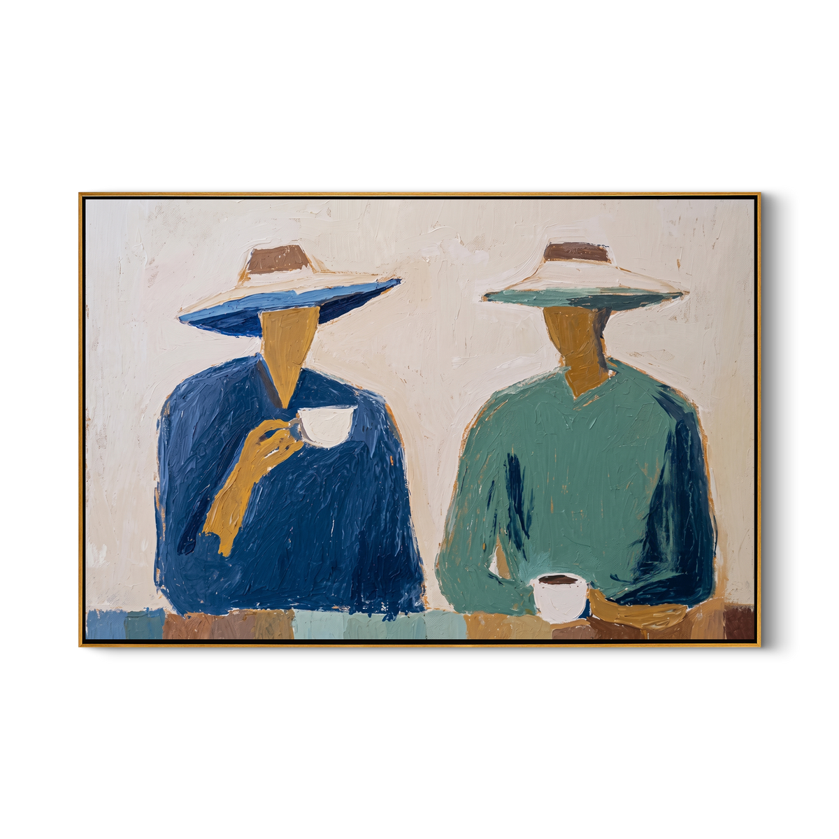 Blue Cup Green Silence - Vintage Americana wall art image 2