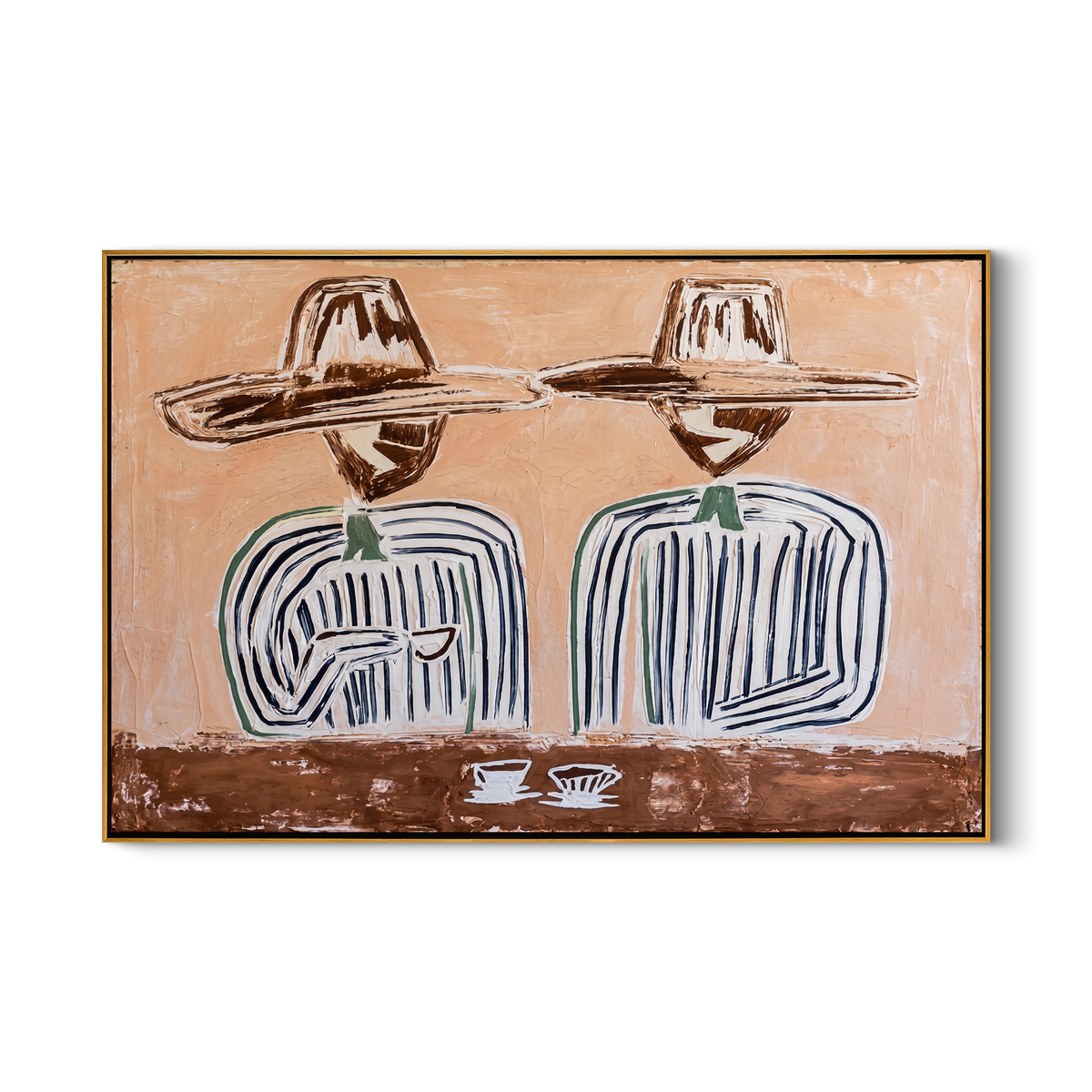 Coffee Waits Beneath Twins - Vintage Americana wall art image 2