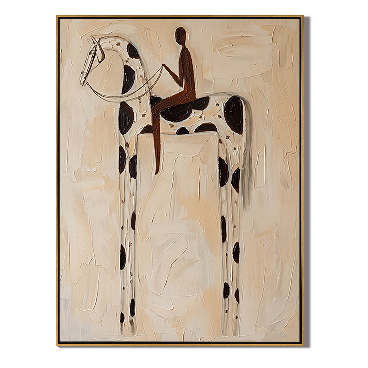 White Horse Carries Shadow - Vintage Americana wall art image 2