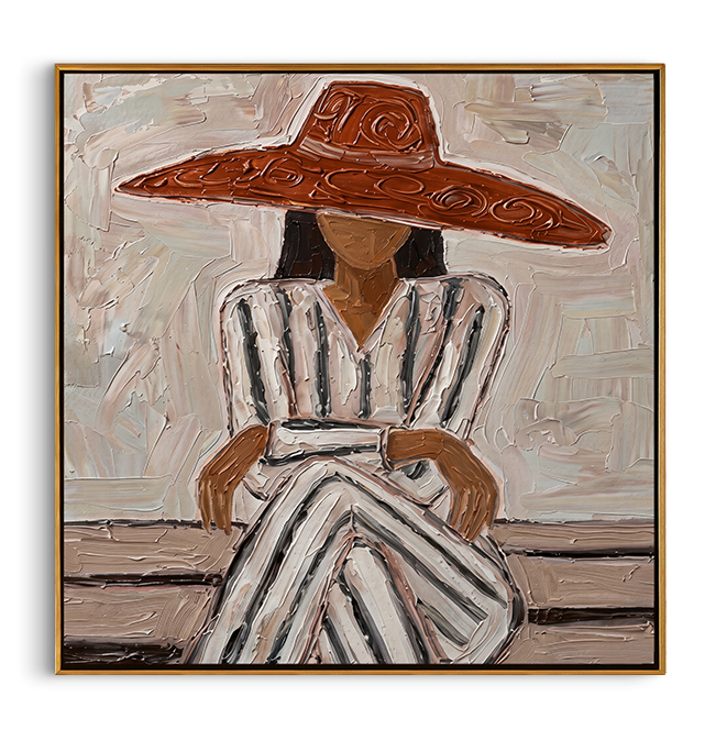 Striped Dress Under Terra - Vintage Americana wall art image 2