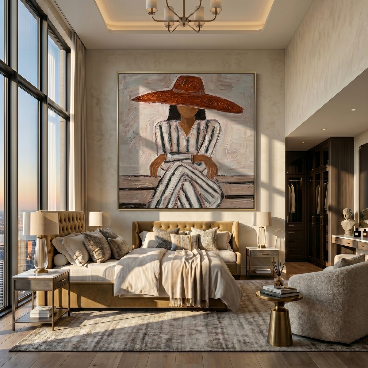 Striped Dress Under Terra - Vintage Americana wall art image 1