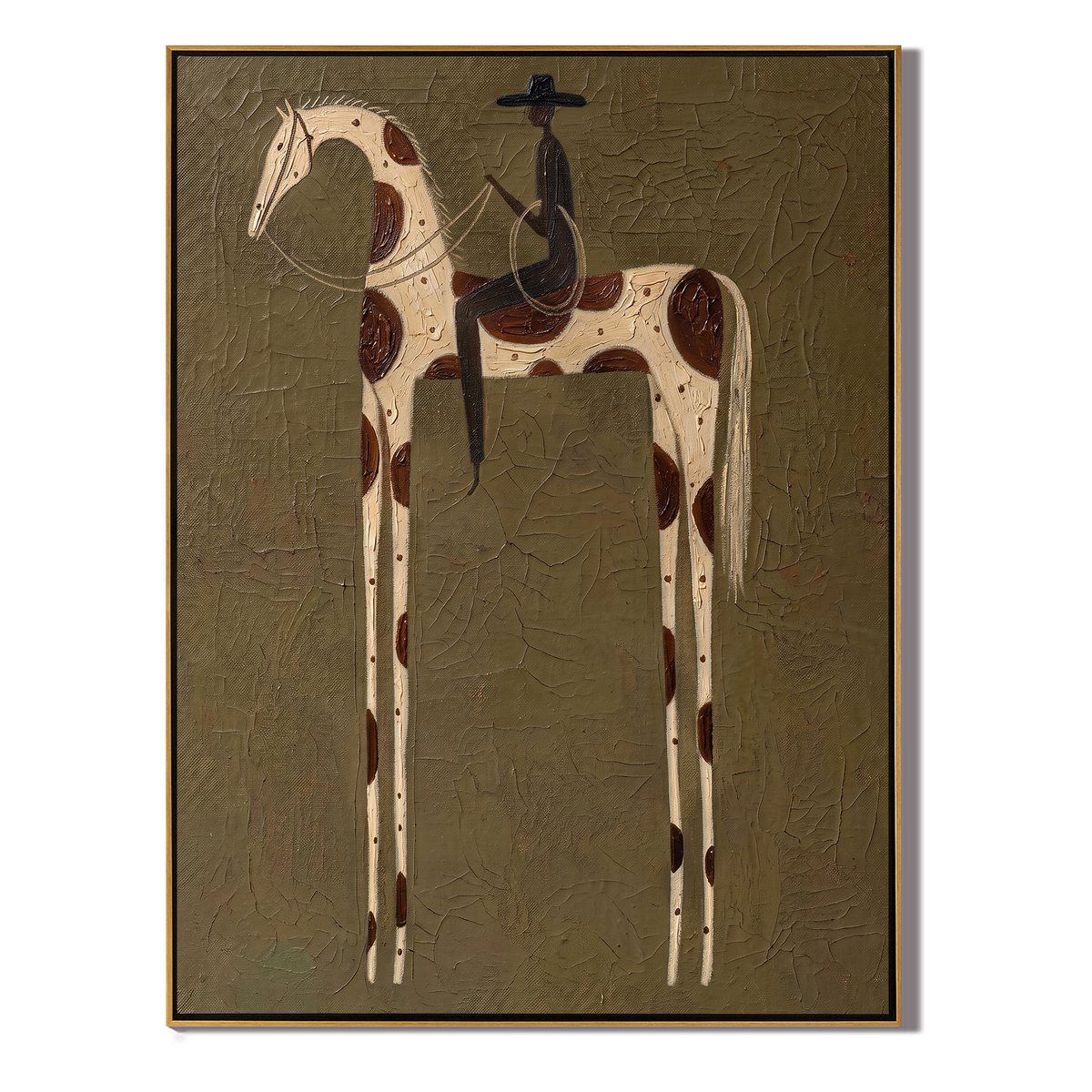 Black Rider on Spots - Vintage Americana wall art image 2