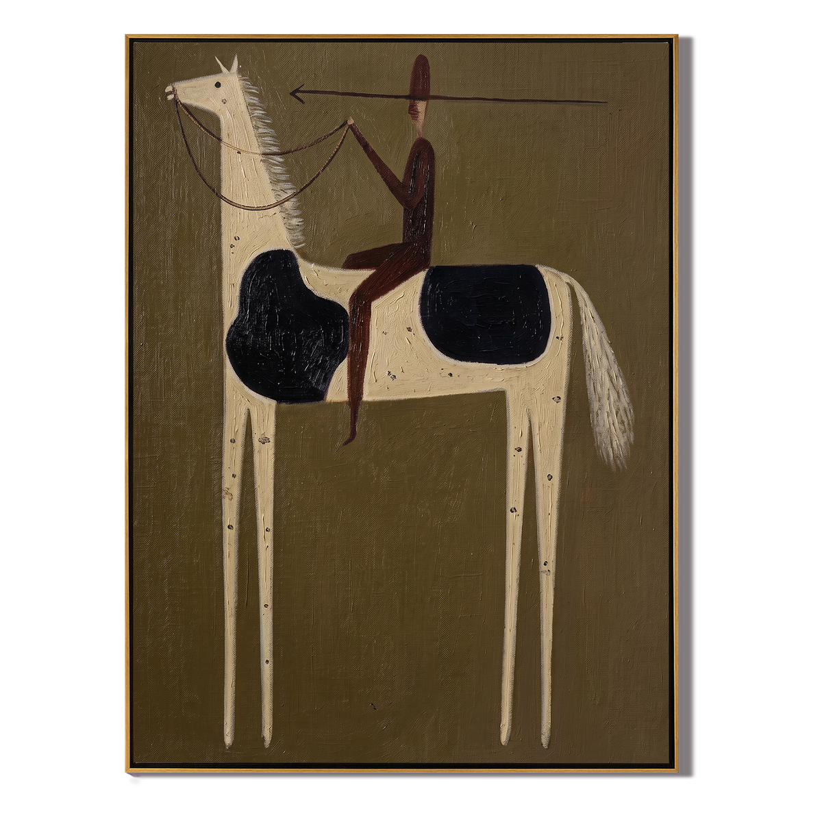 Black Saddle Cuts Ivory - Vintage Americana wall art image 2