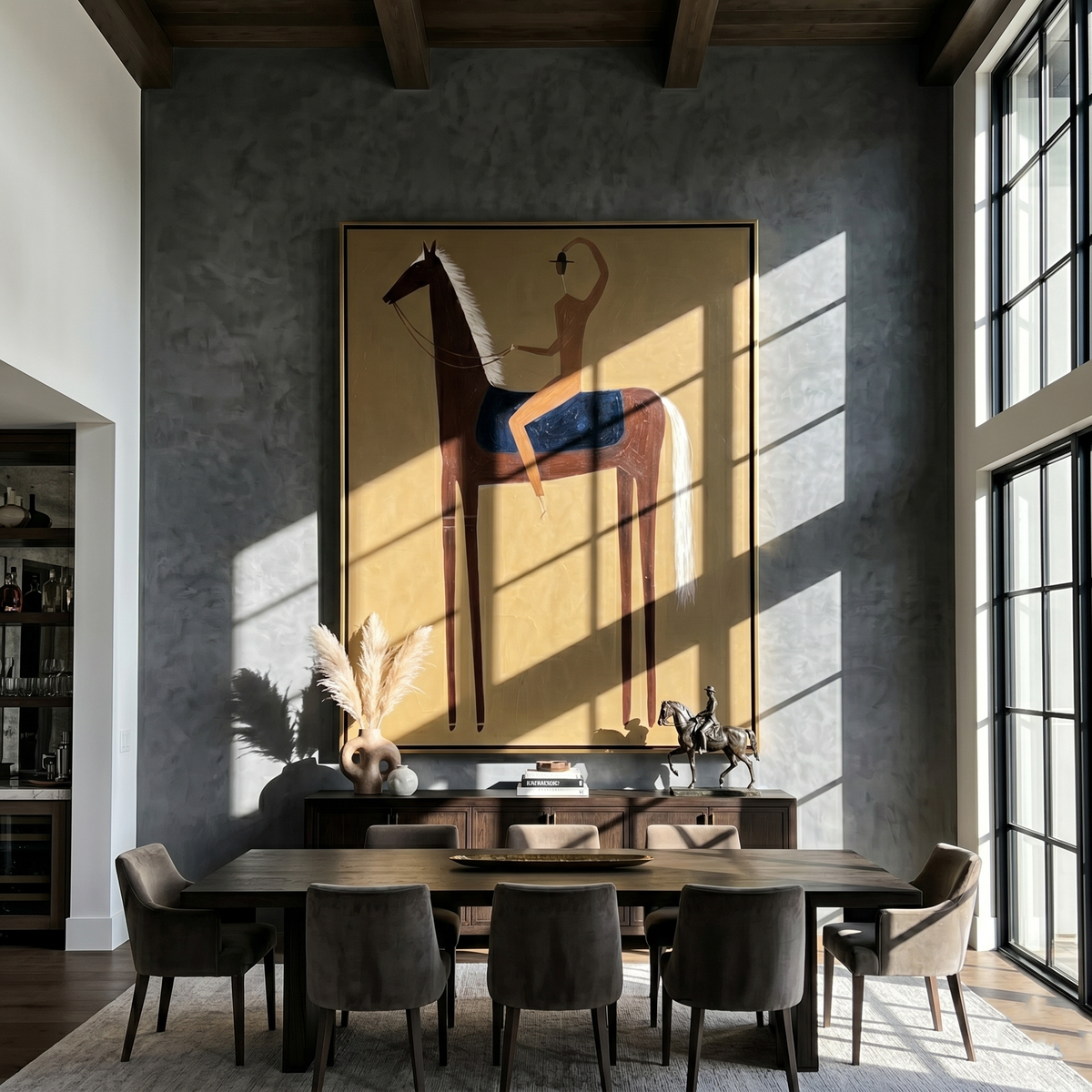 Raised Hand Meets Brown - Vintage Americana wall art image 6
