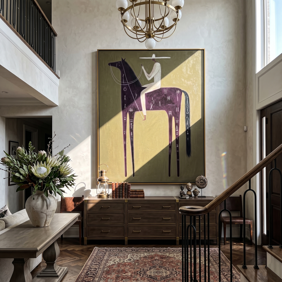 Pale Rider Crosses Midnight - Vintage Americana wall art image 3