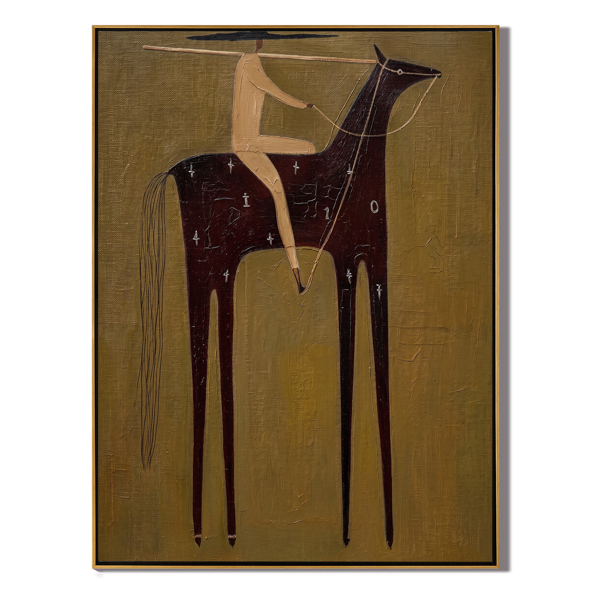 Sand Rider Crosses Night - Vintage Americana wall art image 2