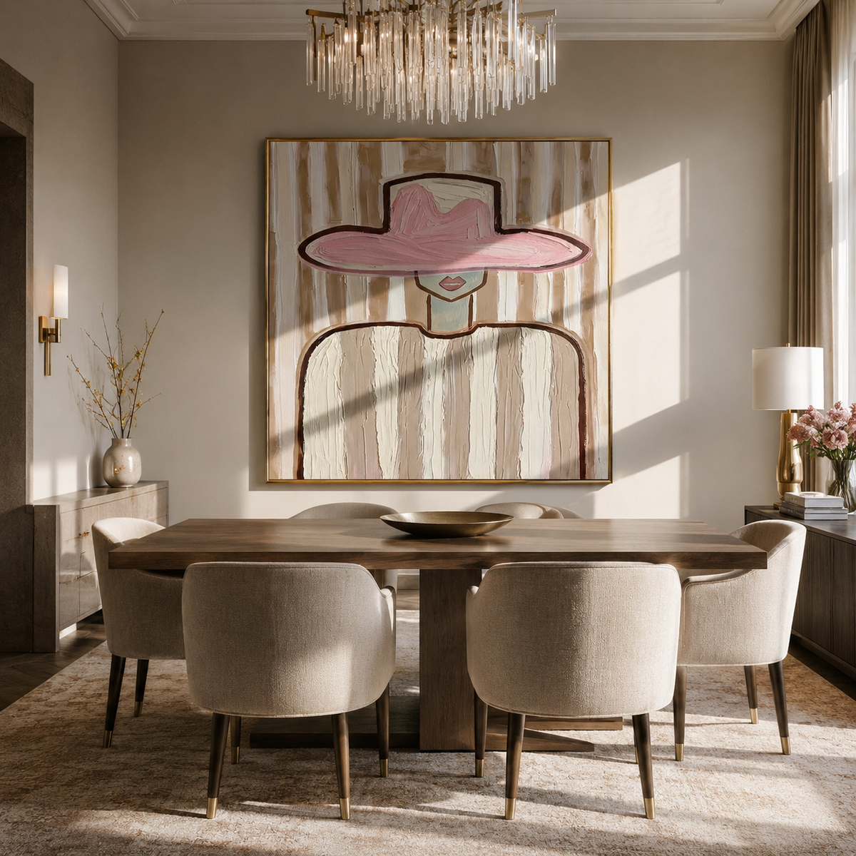 Pink Brim Holds Room - Vintage Americana wall art image 4