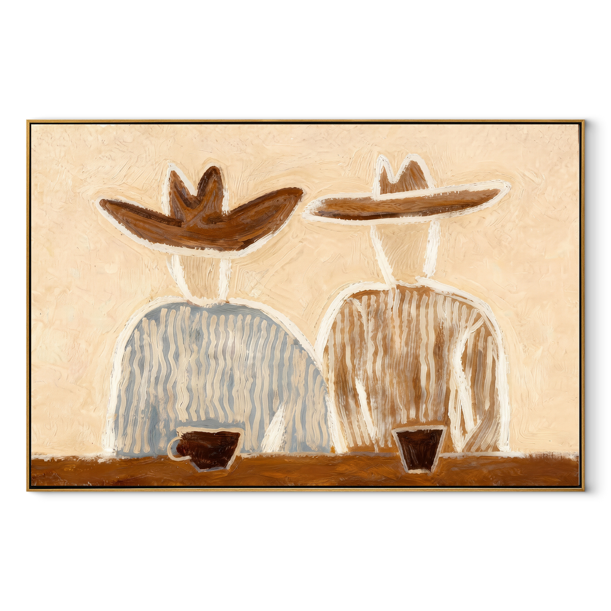 Coffee Waits Behind Blue - Vintage Americana wall art image 2