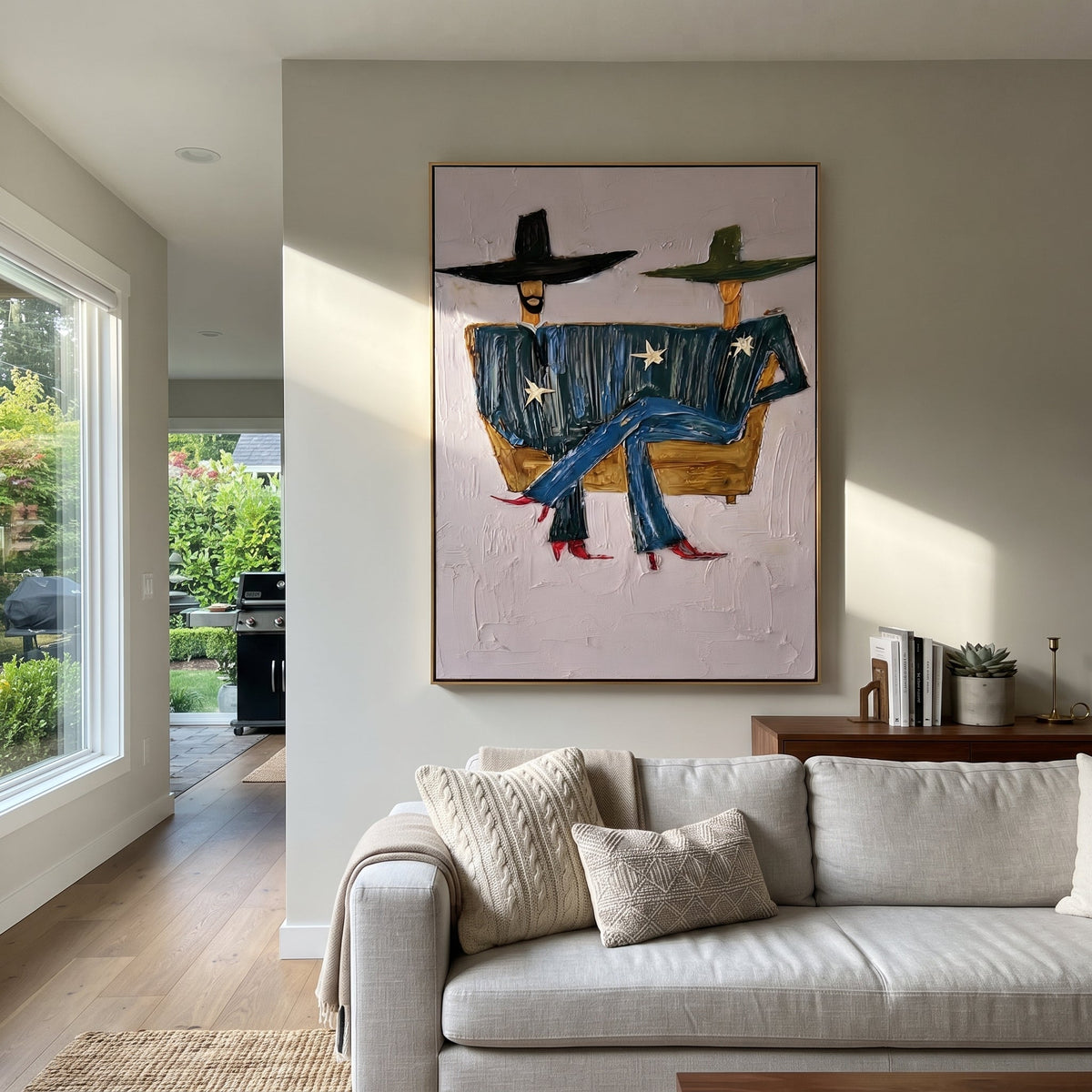 Star Coats Share Bench - Vintage Americana wall art image 4