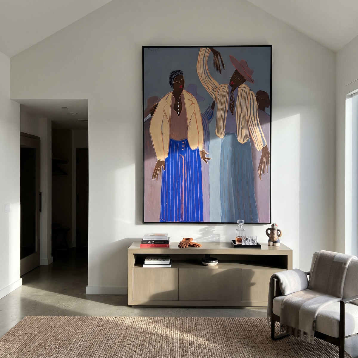 Four Figures Raise Rhythm - Vintage Americana wall art image 5