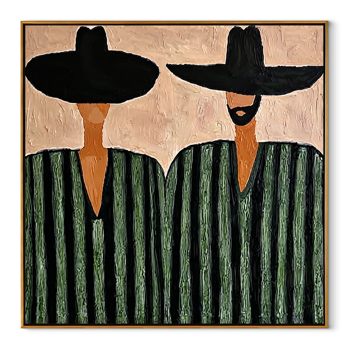 Green Stripes Hold Ground - Vintage Americana wall art image 2