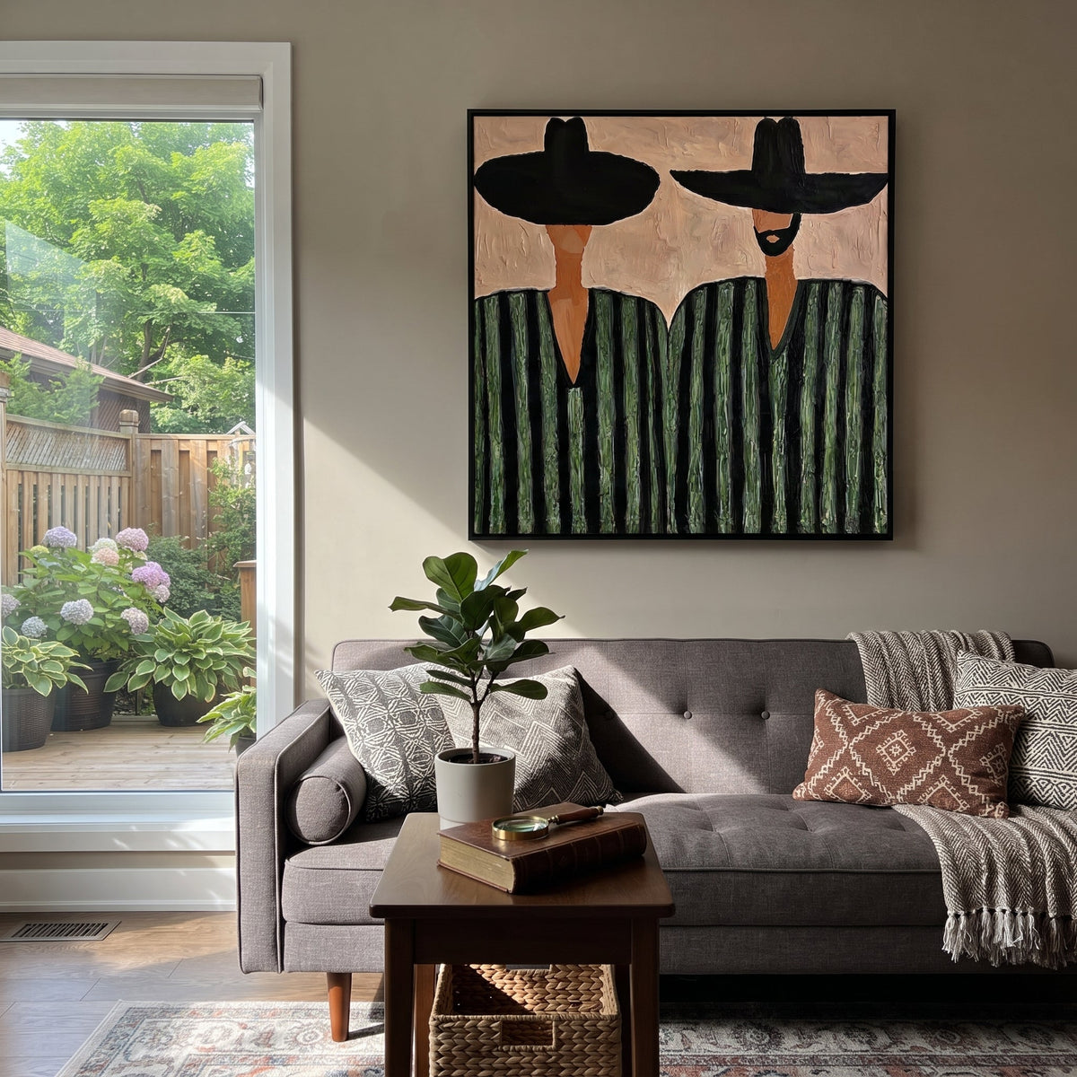 Green Stripes Hold Ground - Vintage Americana wall art image 3