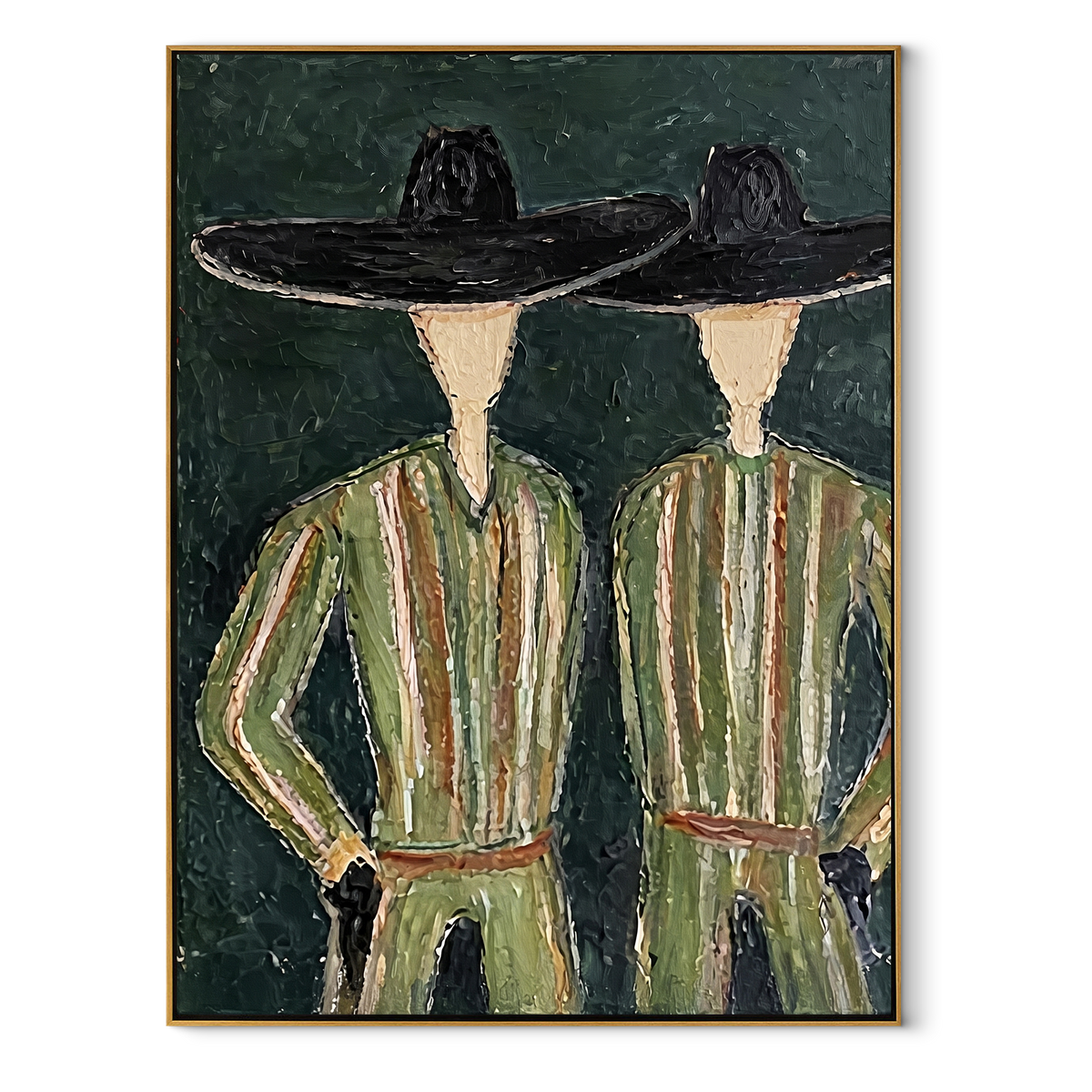 Black Hats Shelter Green - Vintage Americana wall art image 2