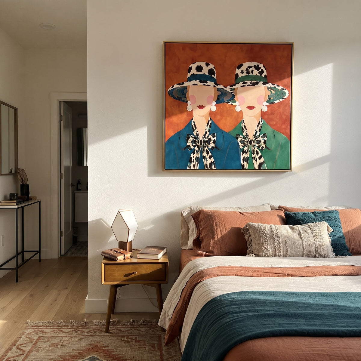 Spotted Brims Meet Terra - Vintage Americana wall art image 4