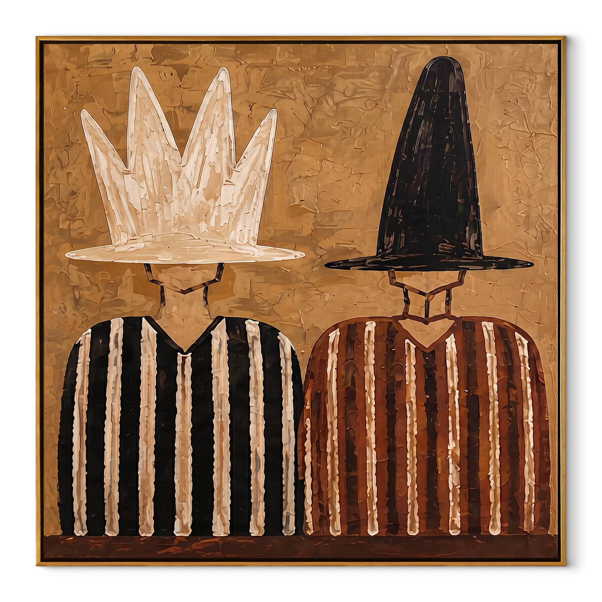 White Crown Meets Black - Vintage Americana wall art image 2