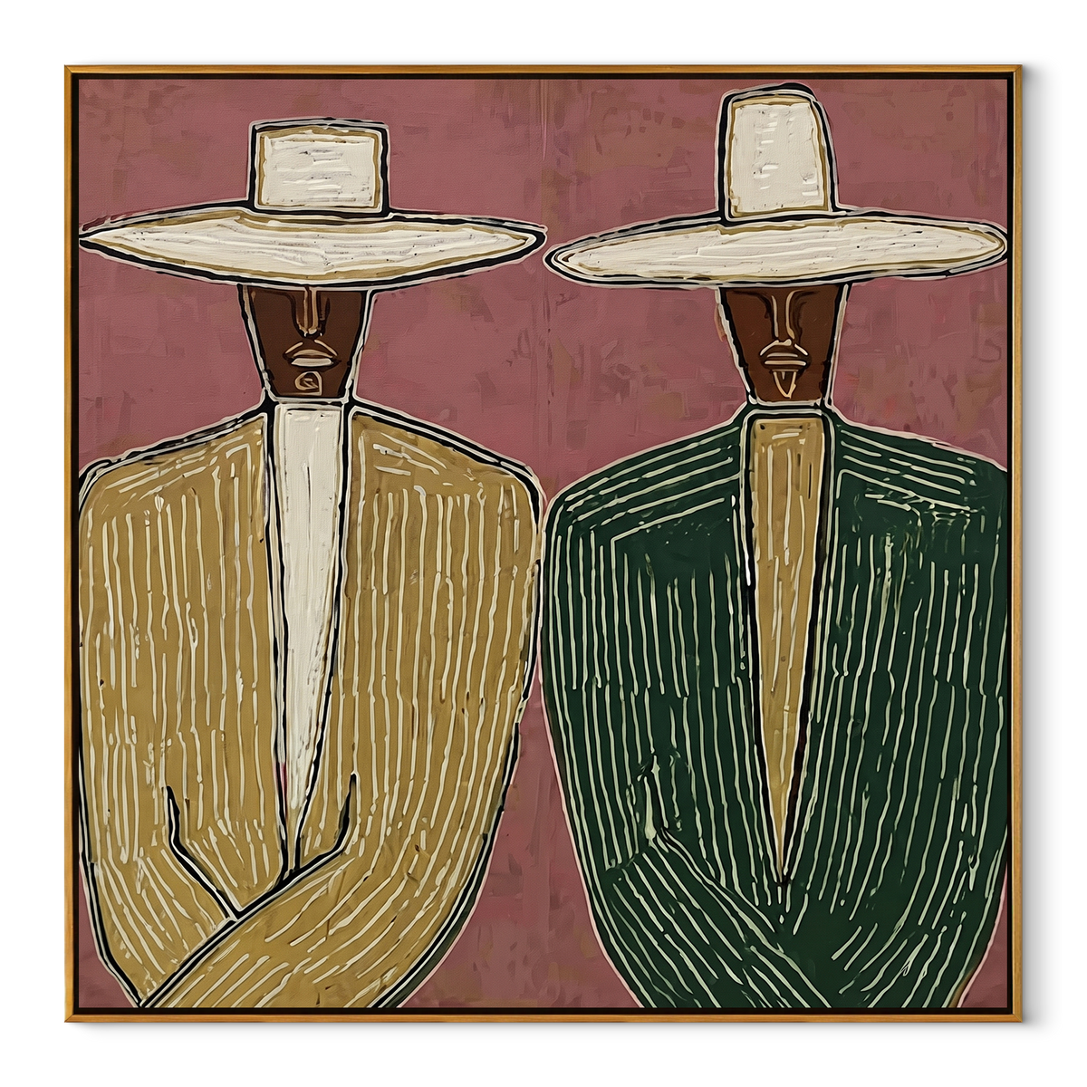 Green Suits Face Pink - Vintage Americana wall art image 2
