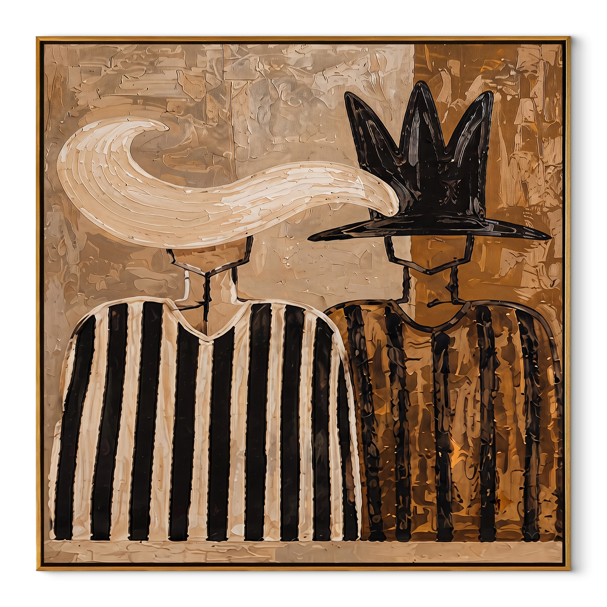 White Plume Meets Shadow - Vintage Americana wall art image 2