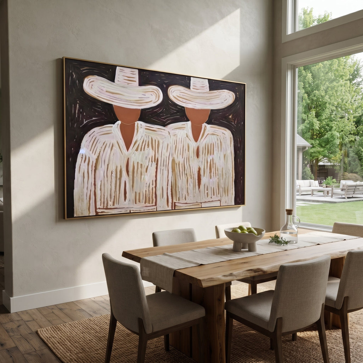 White Hats Guard Night - Vintage Americana wall art image 4