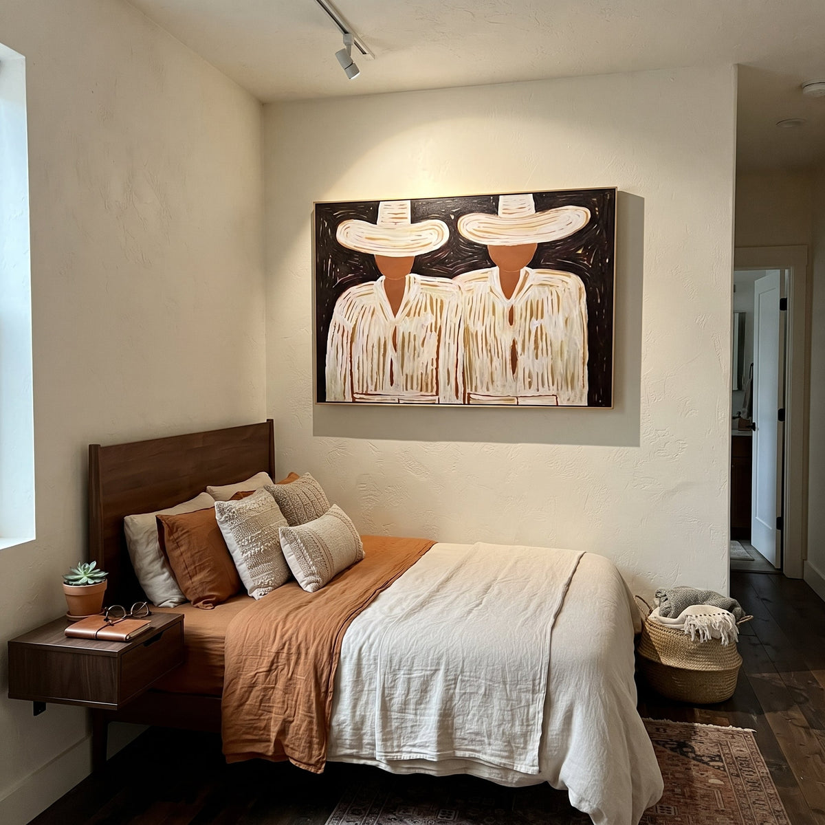 White Hats Guard Night - Vintage Americana wall art image 5