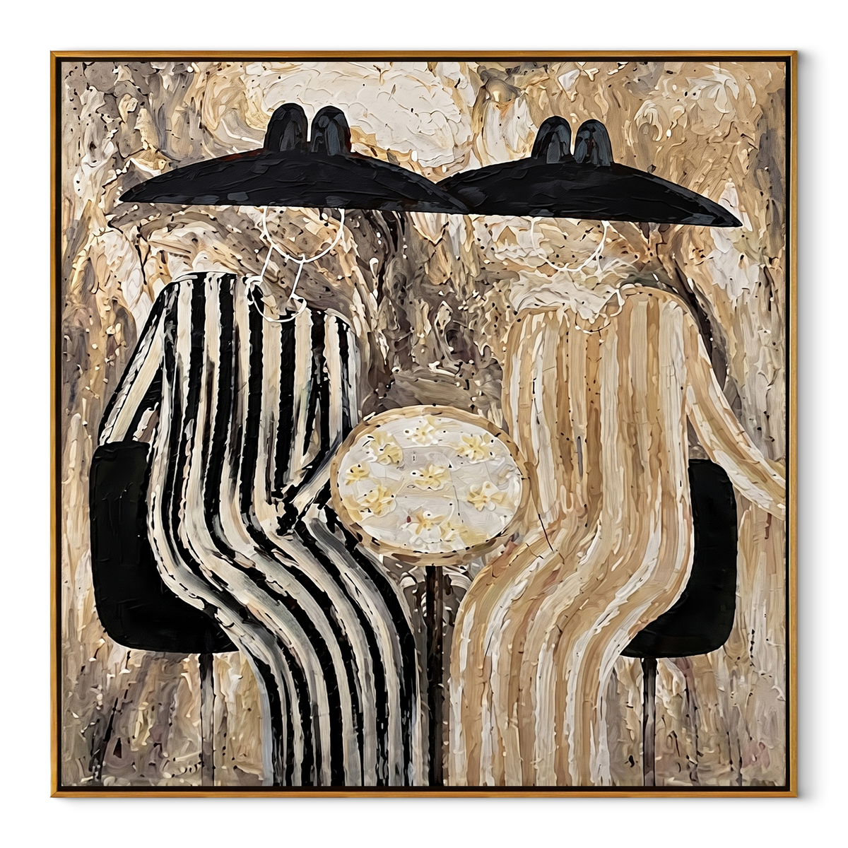 Black Hats Guard Table - Vintage Americana wall art image 2