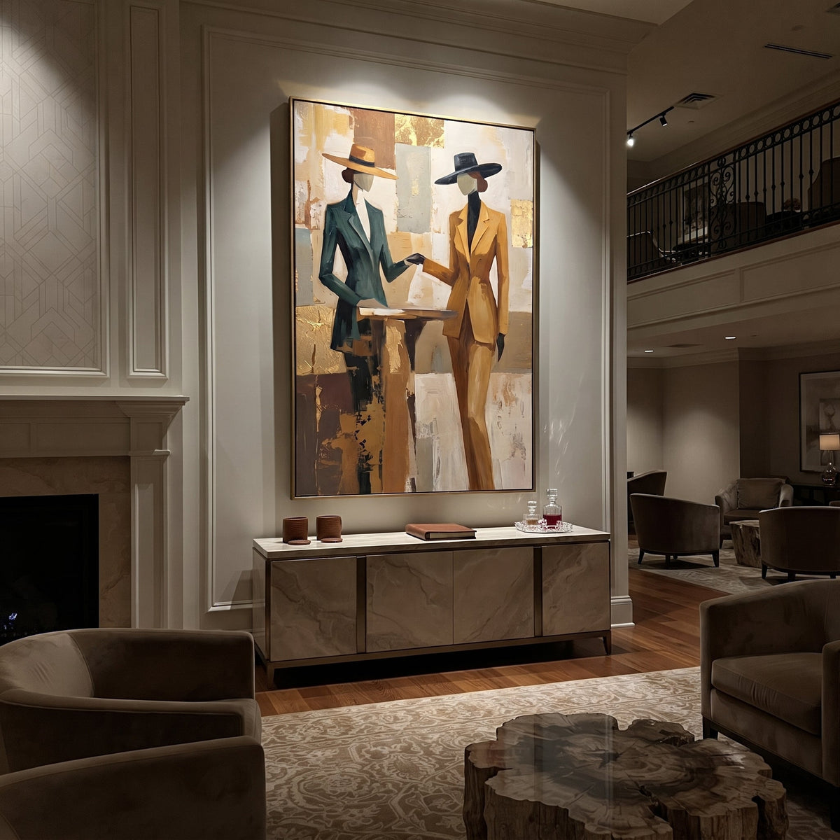 Two Suits Trade Quiet - Vintage Americana wall art image 4