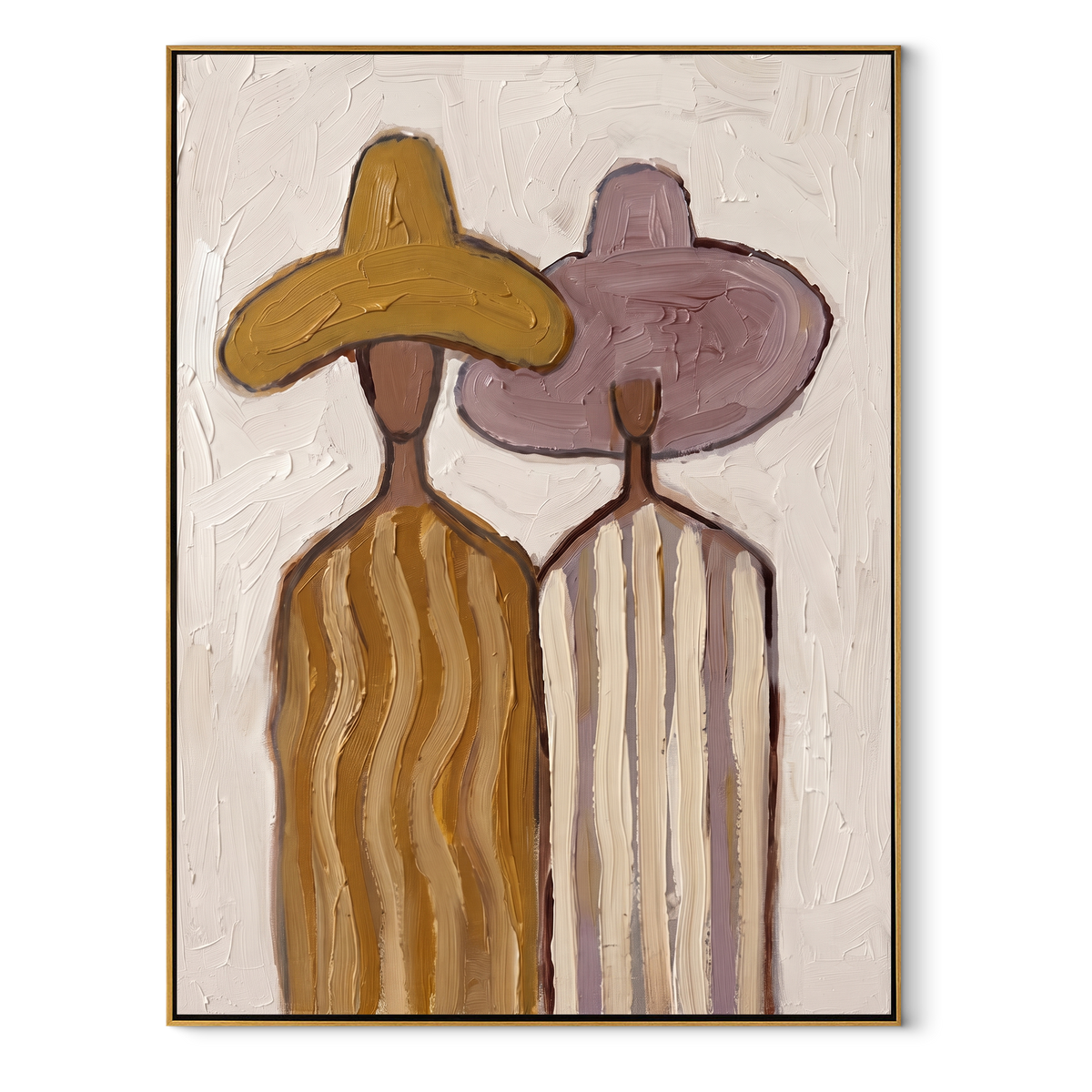 Ochre Hat Meets Mauve - Vintage Americana wall art image 2